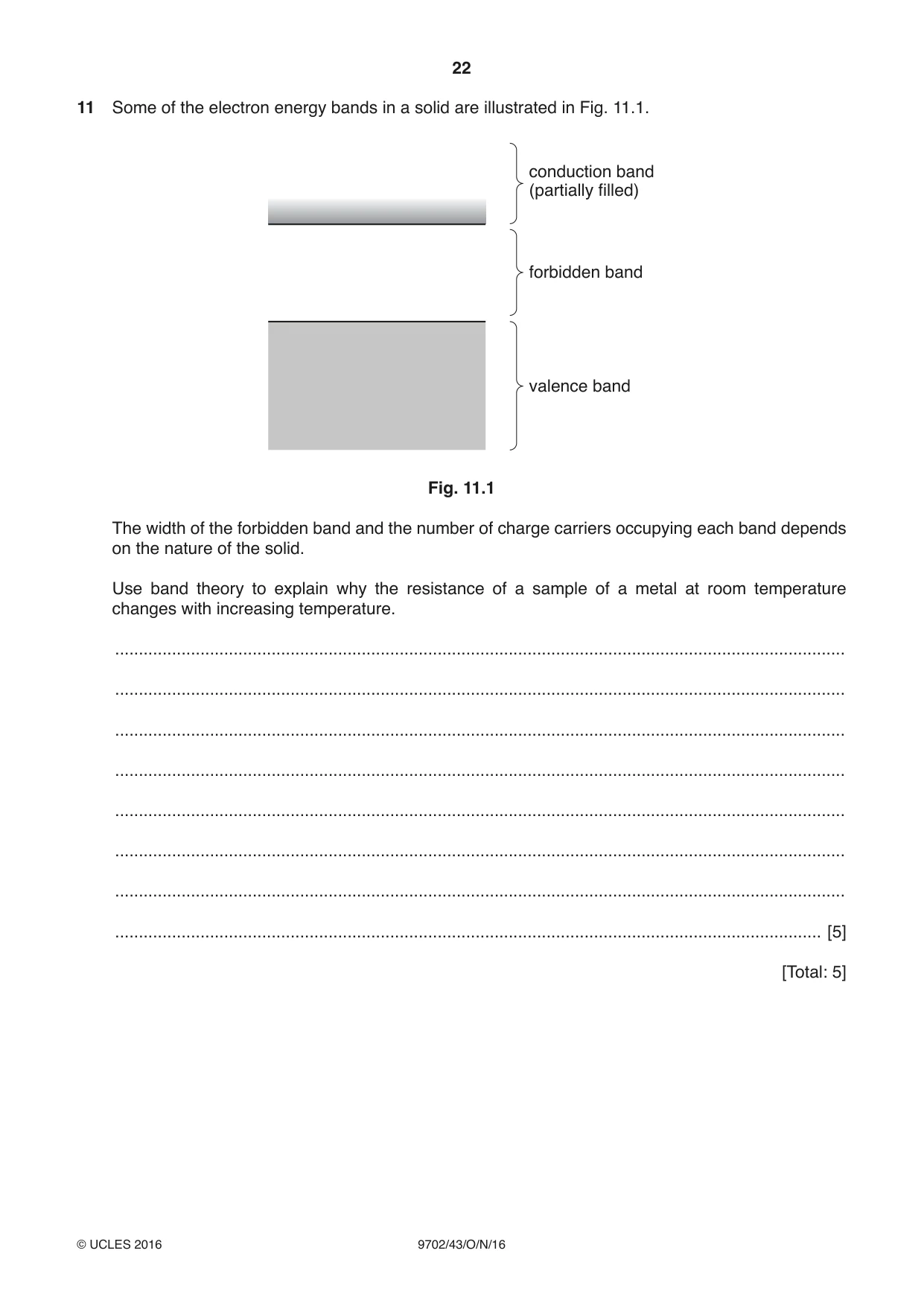Cambridge A Level Physics 9702 2016 Oct/Nov Paper 4 · Variant 3 question paper, page 22 of 24