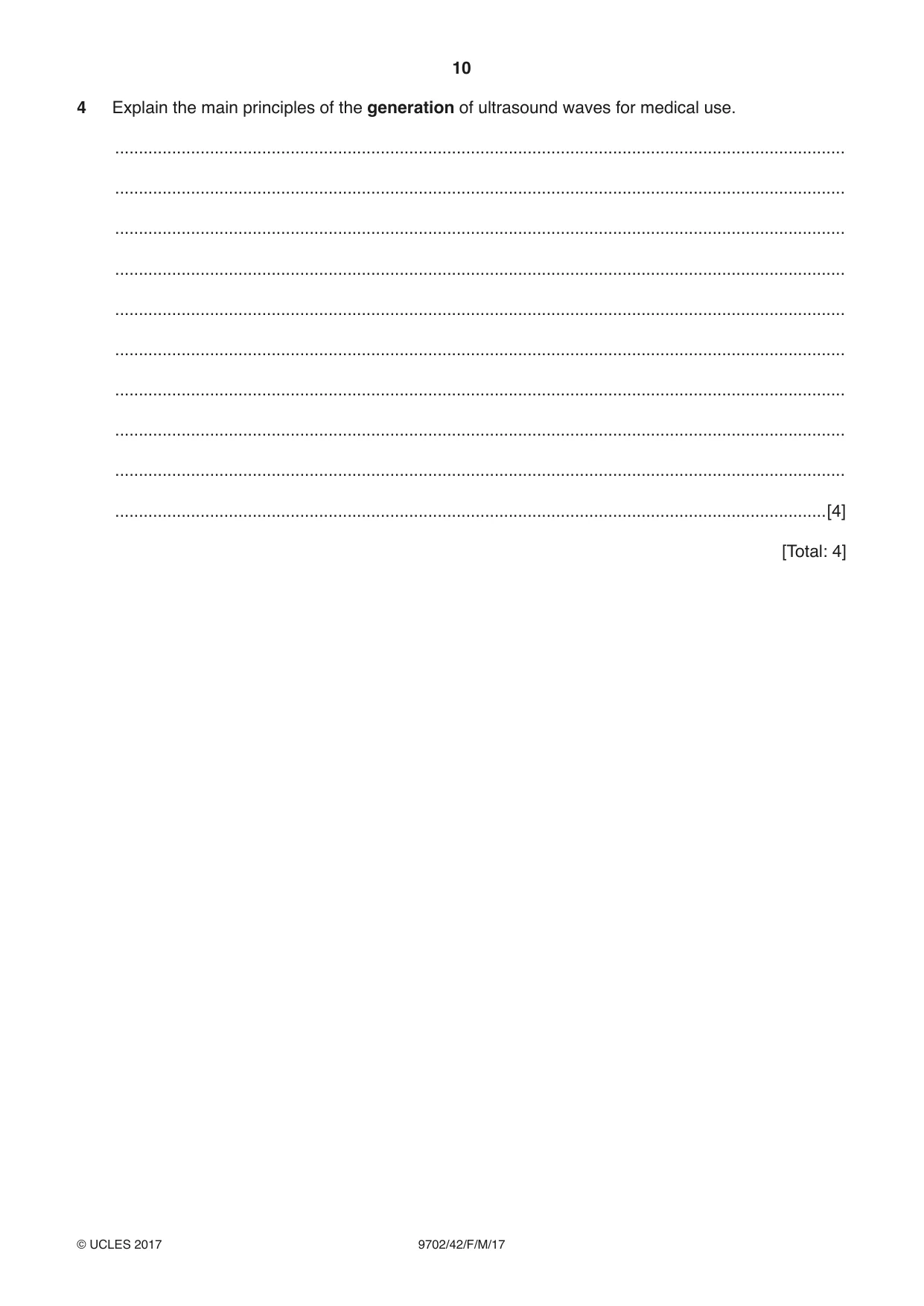 Cambridge A Level Physics 9702 2017 Feb/March Paper 4 · Variant 2 question paper, page 10 of 24