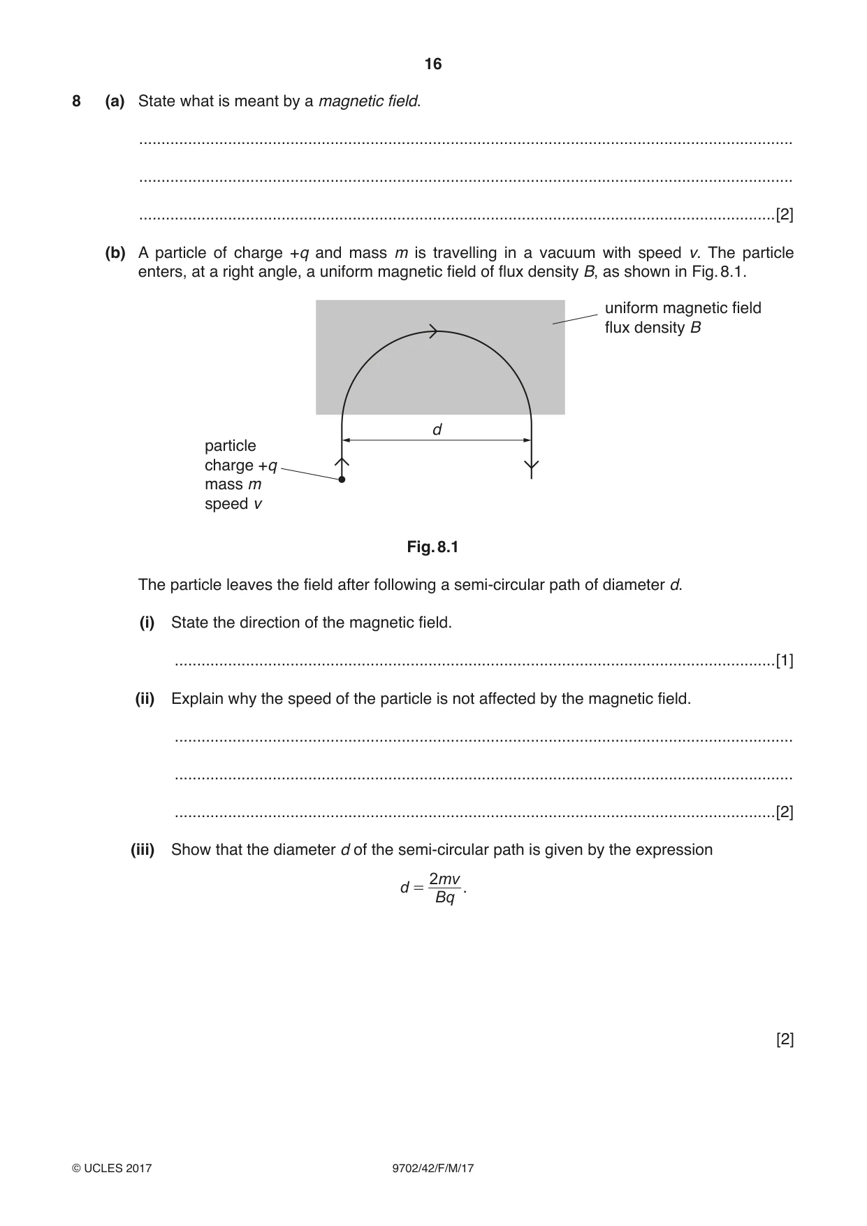 Cambridge A Level Physics 9702 2017 Feb/March Paper 4 · Variant 2 question paper, page 16 of 24