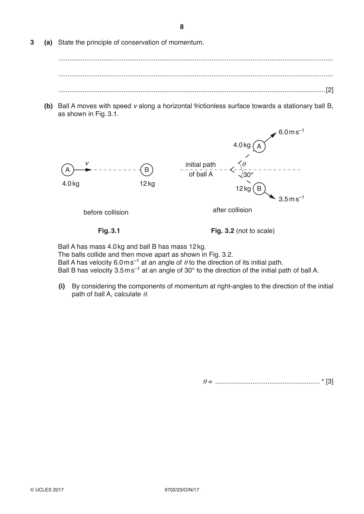 Cambridge A Level Physics 9702 2017 Oct/Nov Paper 2 · Variant 3 question paper, page 8 of 16
