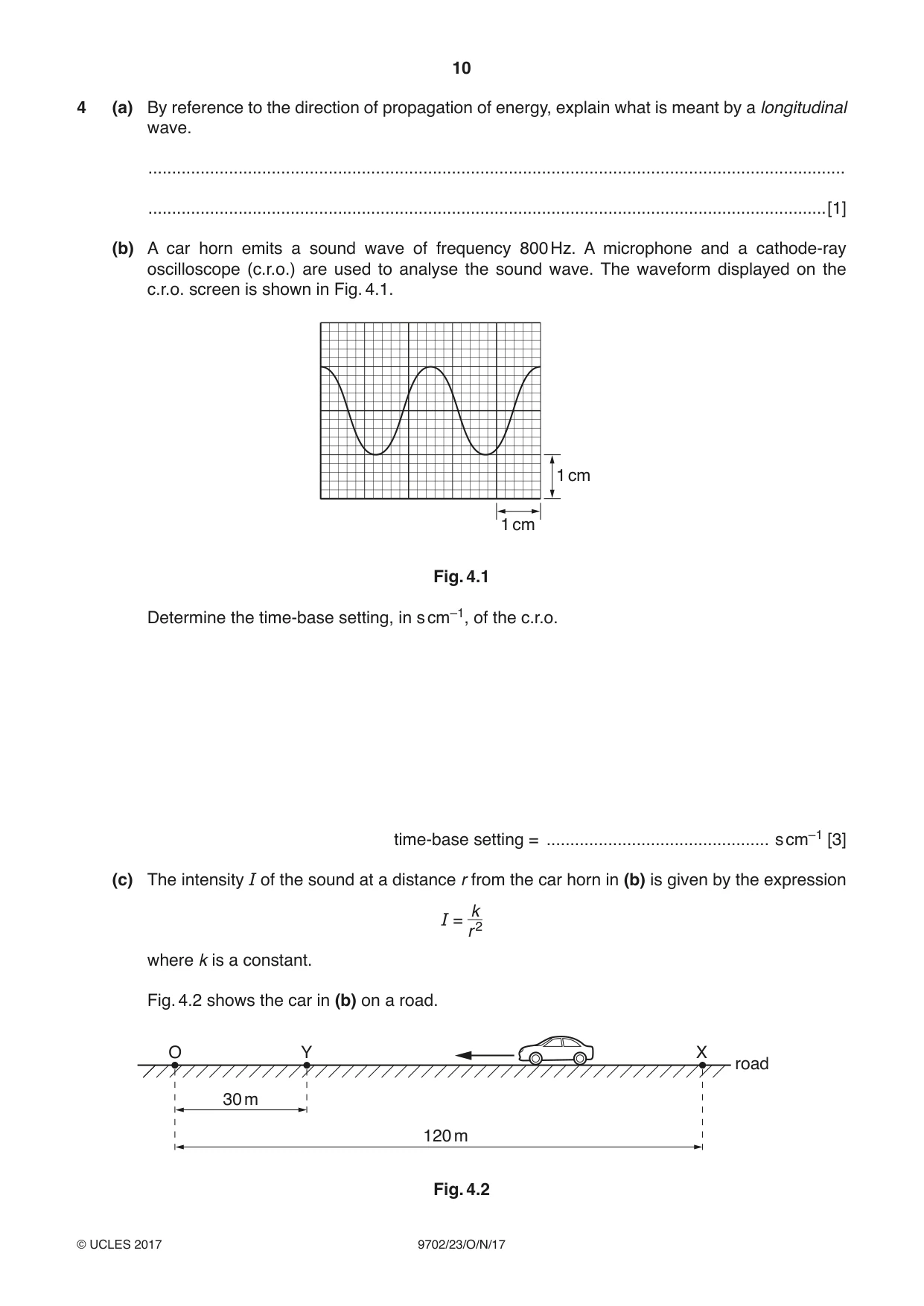Cambridge A Level Physics 9702 2017 Oct/Nov Paper 2 · Variant 3 question paper, page 10 of 16