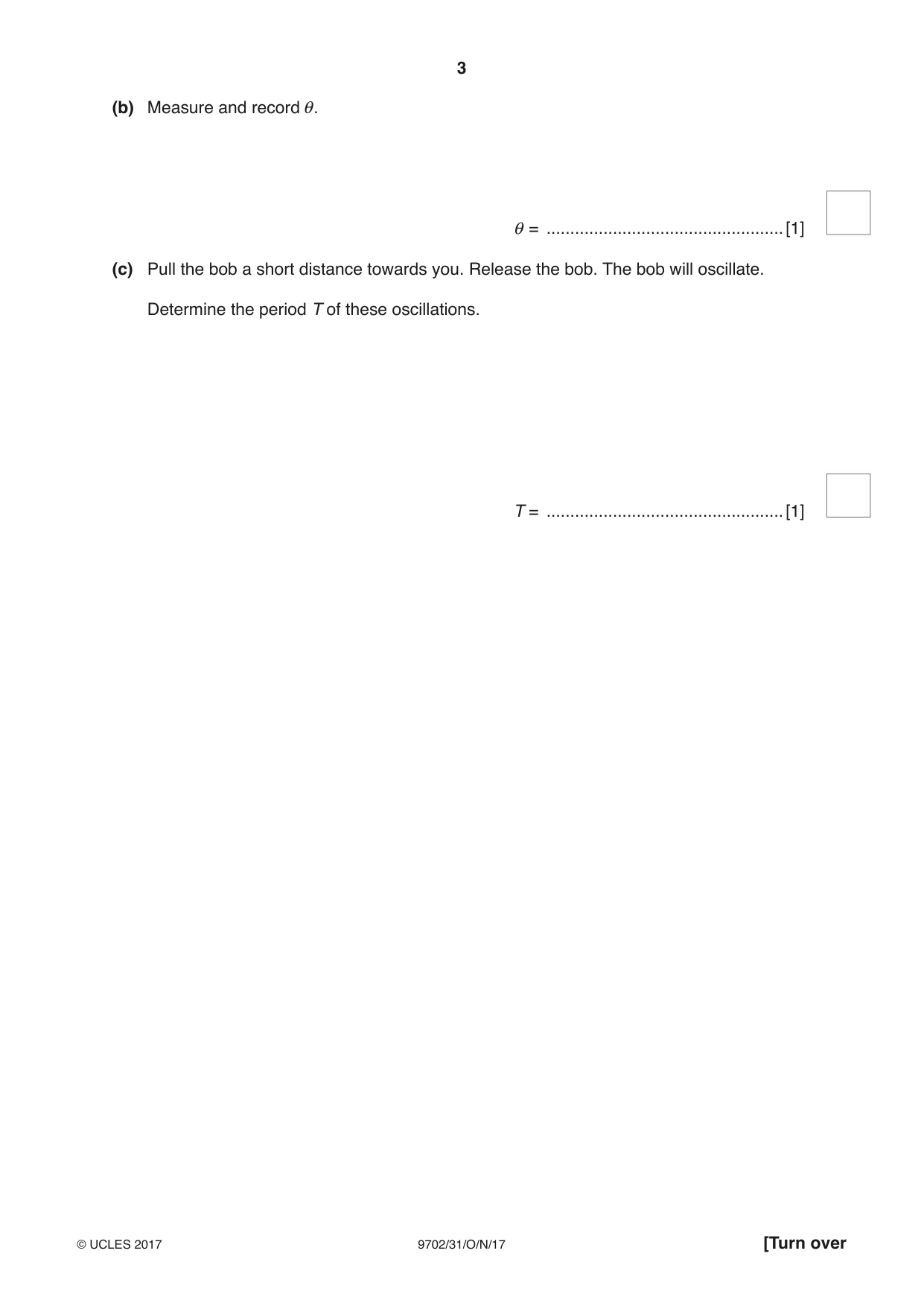 Cambridge A Level Physics 9702 2017 Oct/Nov Paper 3 · Variant 1 question paper, page 3 of 12