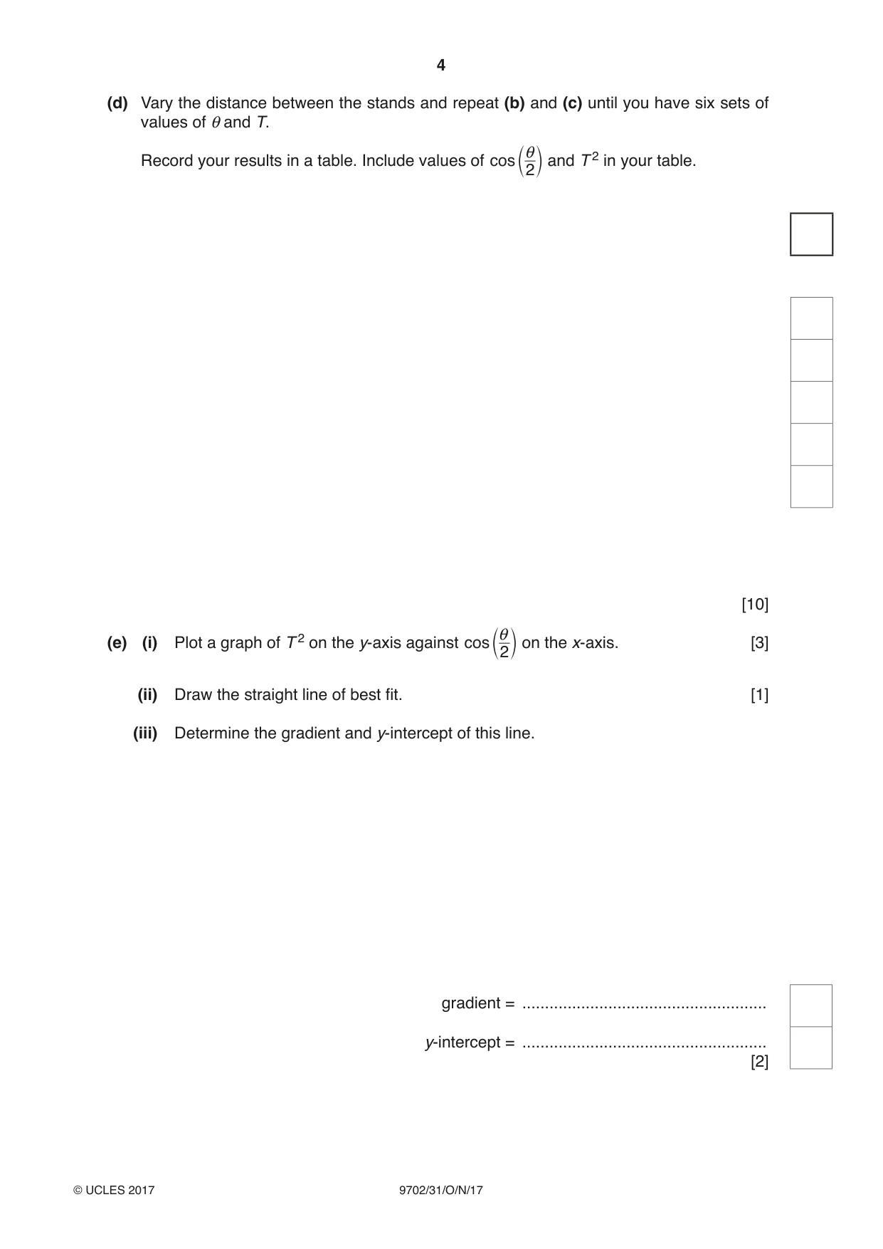 Cambridge A Level Physics 9702 2017 Oct/Nov Paper 3 · Variant 1 question paper, page 4 of 12