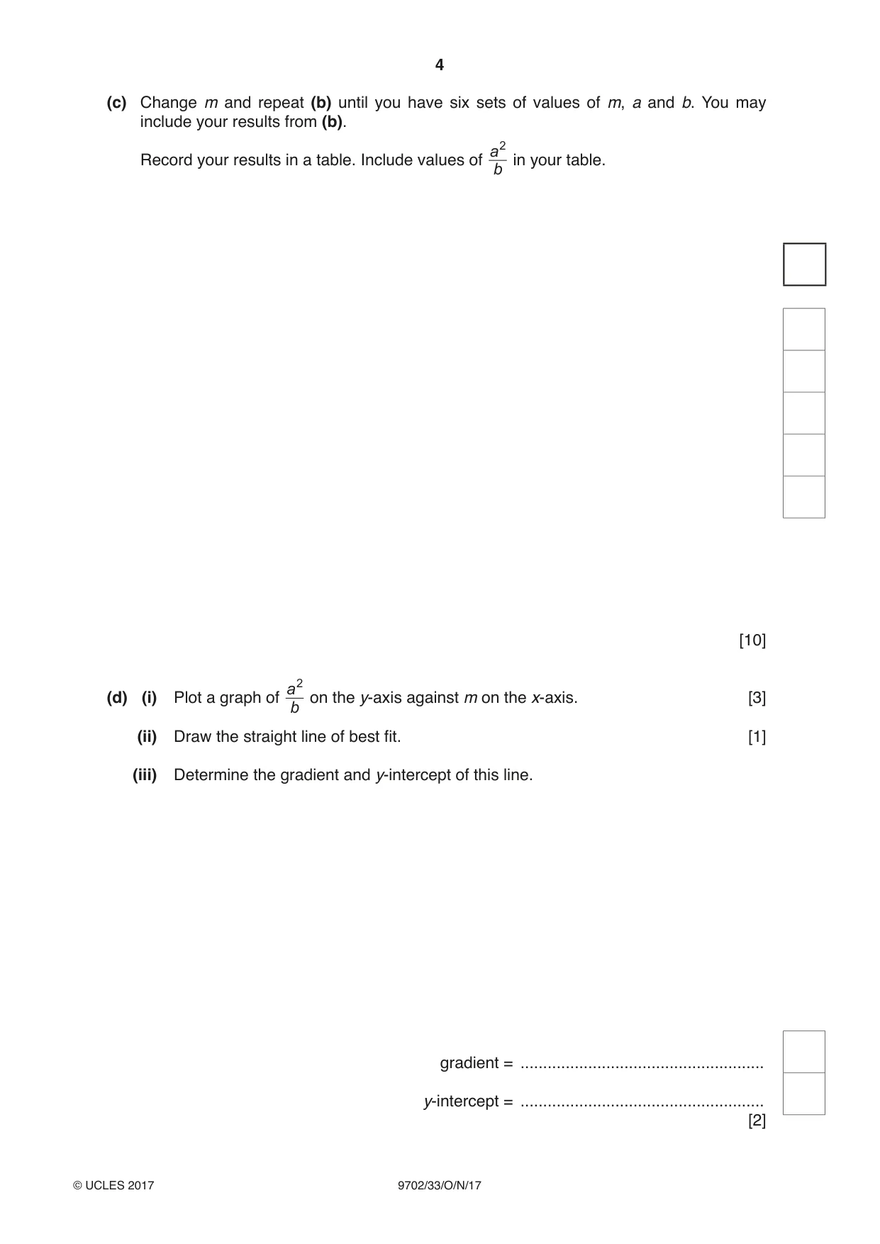 Cambridge A Level Physics 9702 2017 Oct/Nov Paper 3 · Variant 3 question paper, page 4 of 12