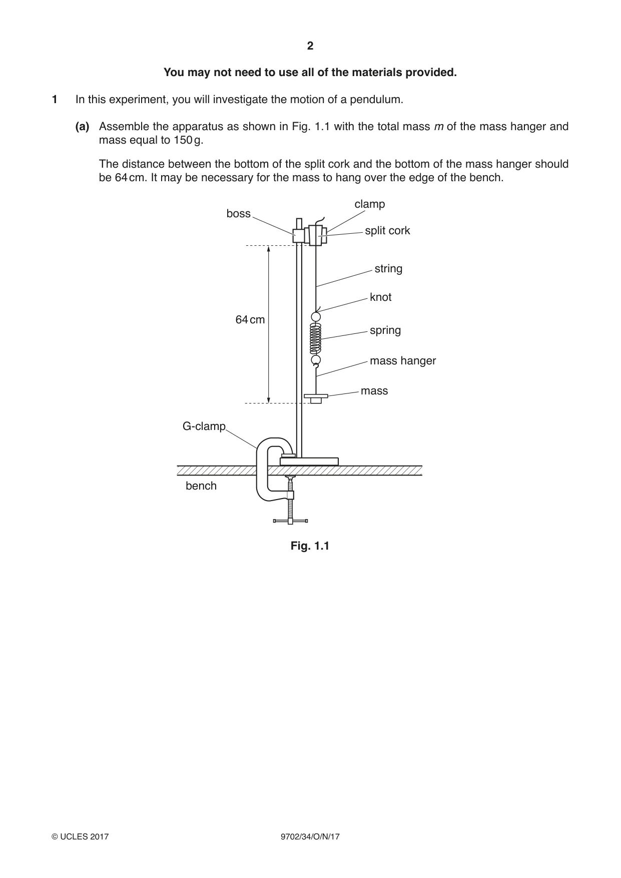 Cambridge A Level Physics 9702 2017 Oct/Nov Paper 3 · Variant 4 question paper, page 2 of 12