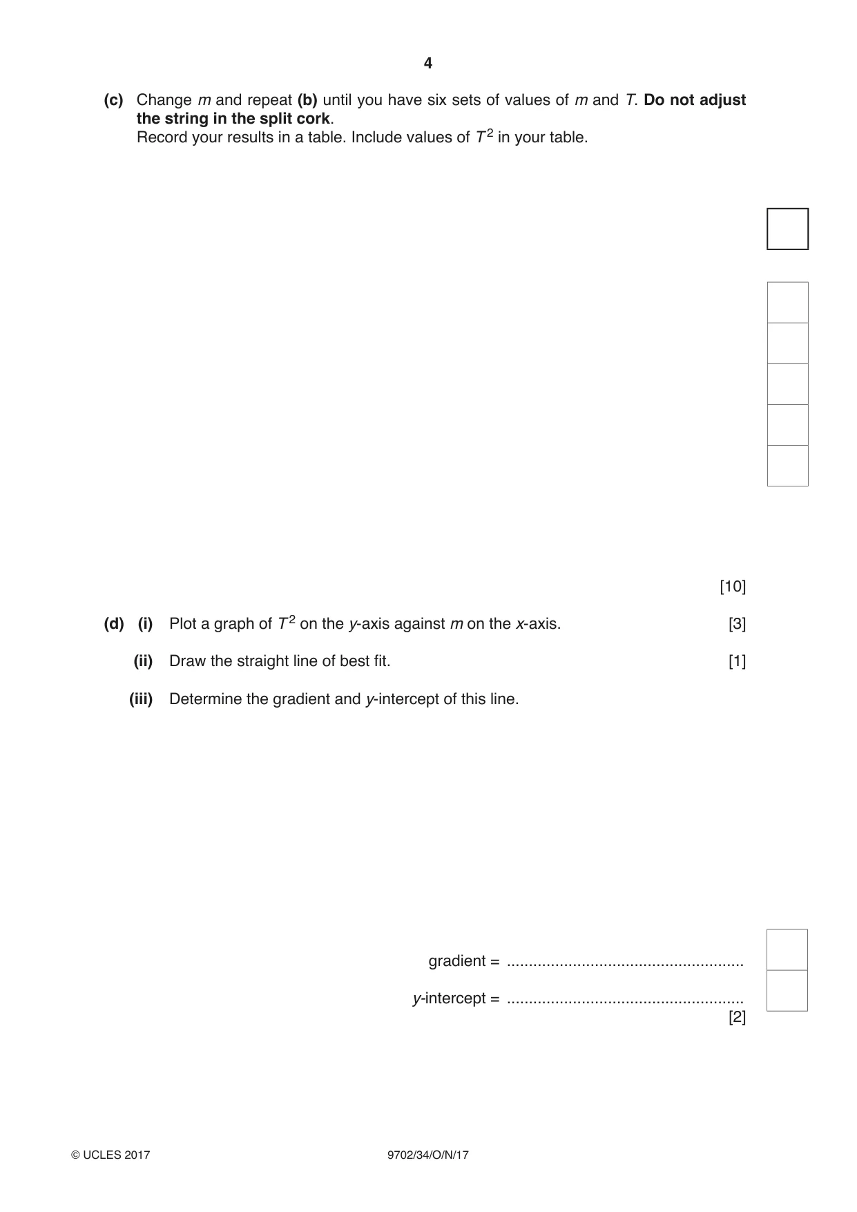 Cambridge A Level Physics 9702 2017 Oct/Nov Paper 3 · Variant 4 question paper, page 4 of 12