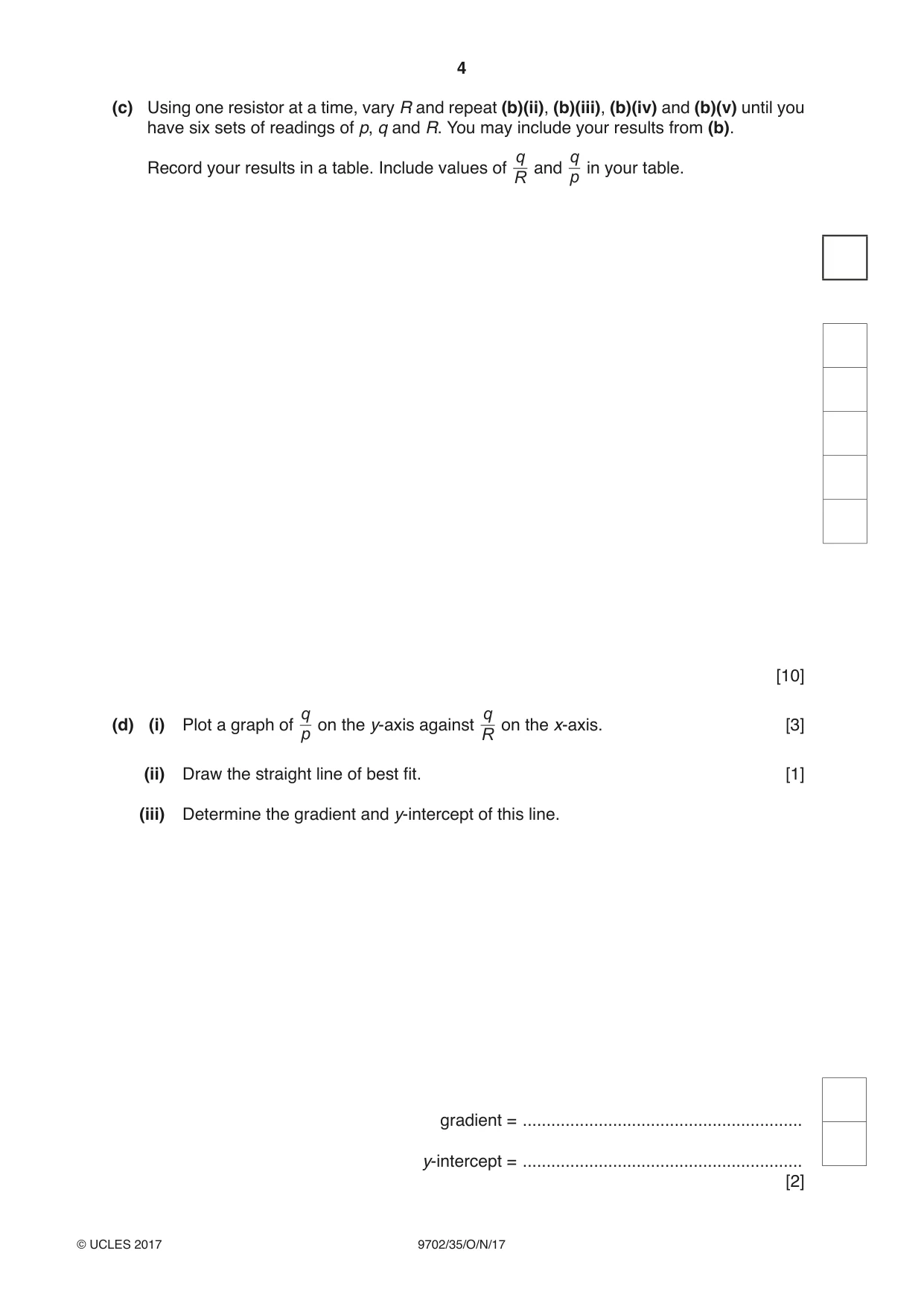 Cambridge A Level Physics 9702 2017 Oct/Nov Paper 3 · Variant 5 question paper, page 4 of 12