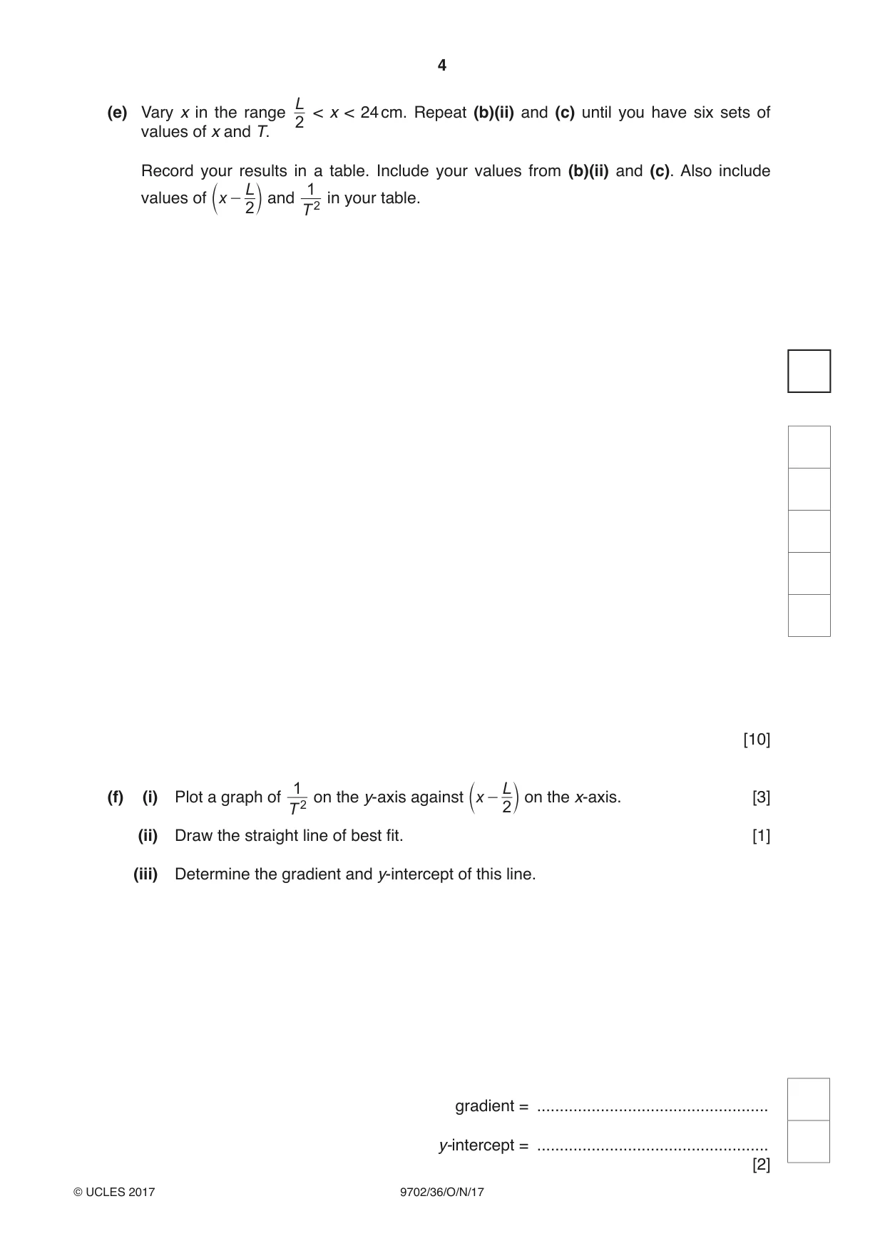 Cambridge A Level Physics 9702 2017 Oct/Nov Paper 3 · Variant 6 question paper, page 4 of 12