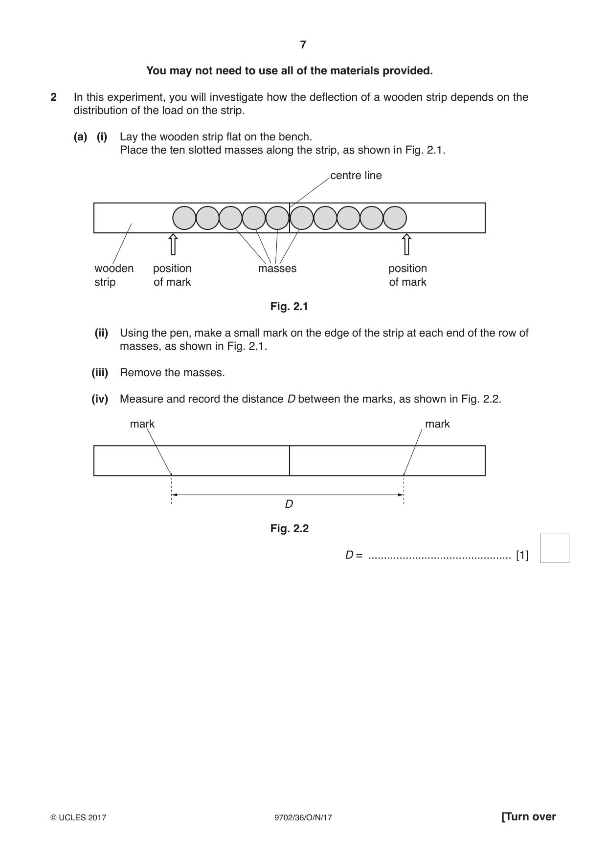 Cambridge A Level Physics 9702 2017 Oct/Nov Paper 3 · Variant 6 question paper, page 7 of 12