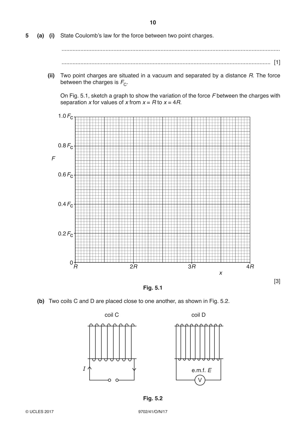 Cambridge A Level Physics 9702 2017 Oct/Nov Paper 4 · Variant 1 question paper, page 10 of 24