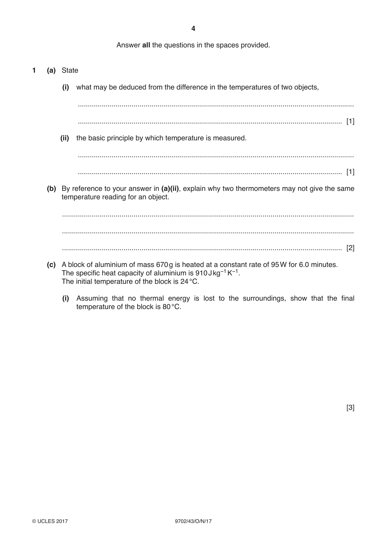 Cambridge A Level Physics 9702 2017 Oct/Nov Paper 4 · Variant 3 question paper, page 4 of 24