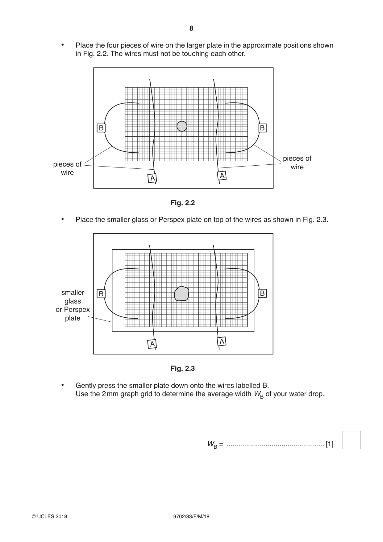 Cambridge A Level Physics 9702 2018 Feb/March Paper 3 · Variant 3 question paper, page 8 of 12