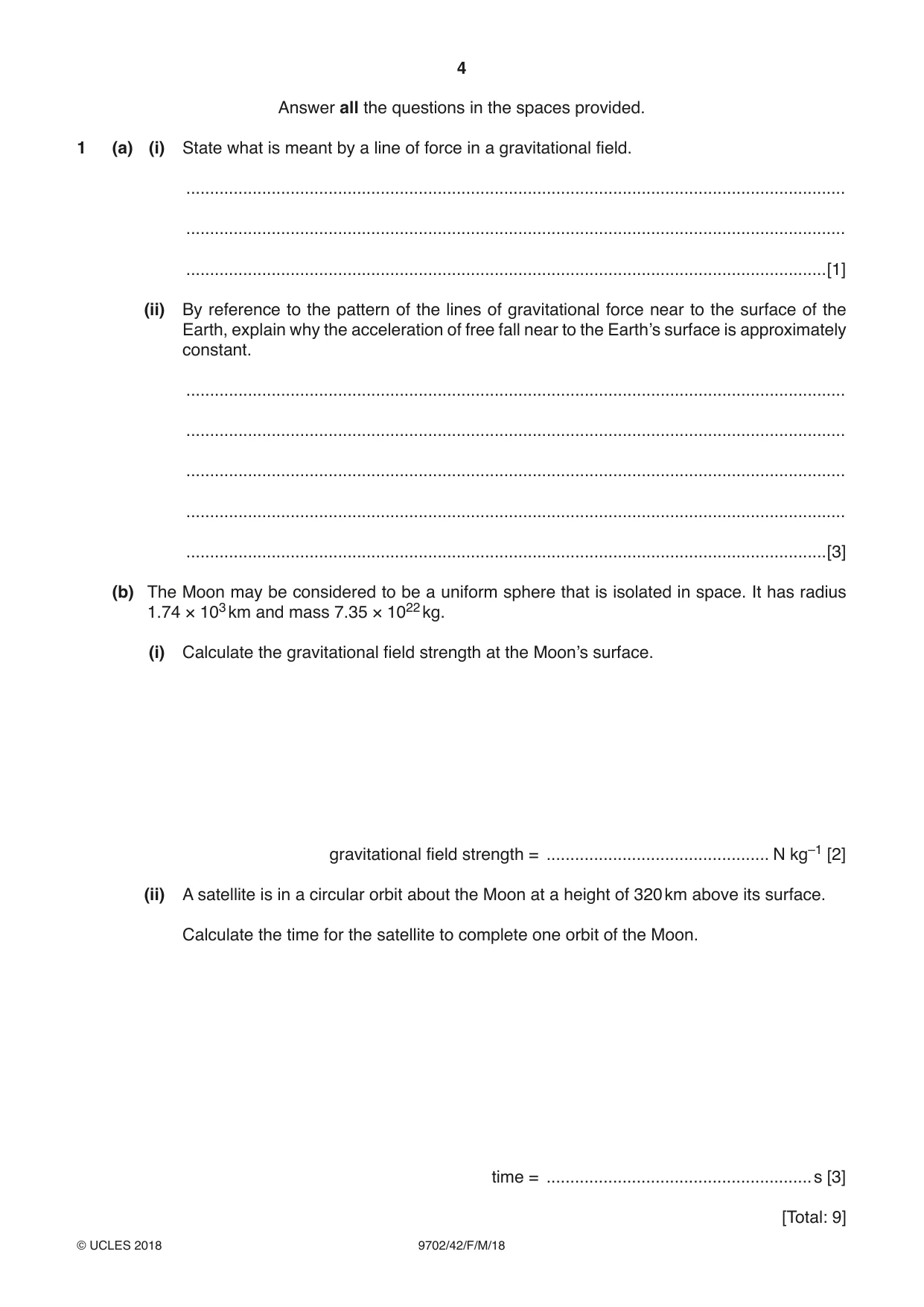 Cambridge A Level Physics 9702 2018 Feb/March Paper 4 · Variant 2 question paper, page 4 of 28