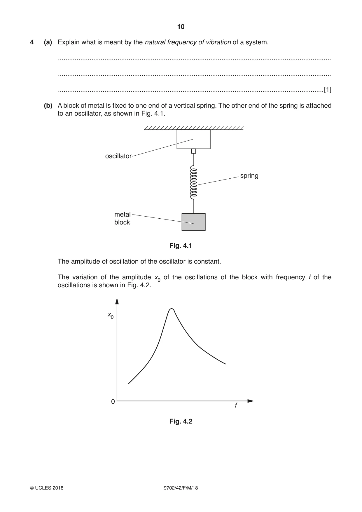 Cambridge A Level Physics 9702 2018 Feb/March Paper 4 · Variant 2 question paper, page 10 of 28