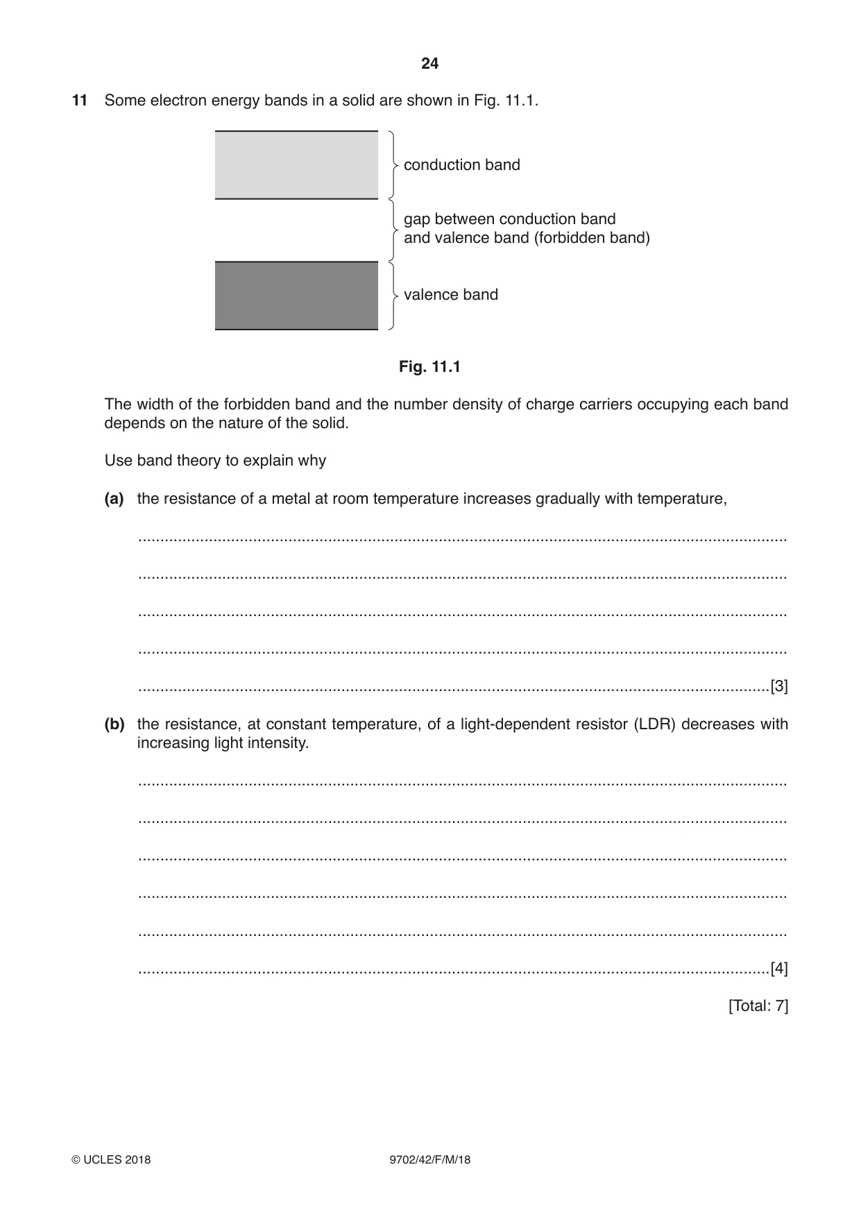 Cambridge A Level Physics 9702 2018 Feb/March Paper 4 · Variant 2 question paper, page 24 of 28