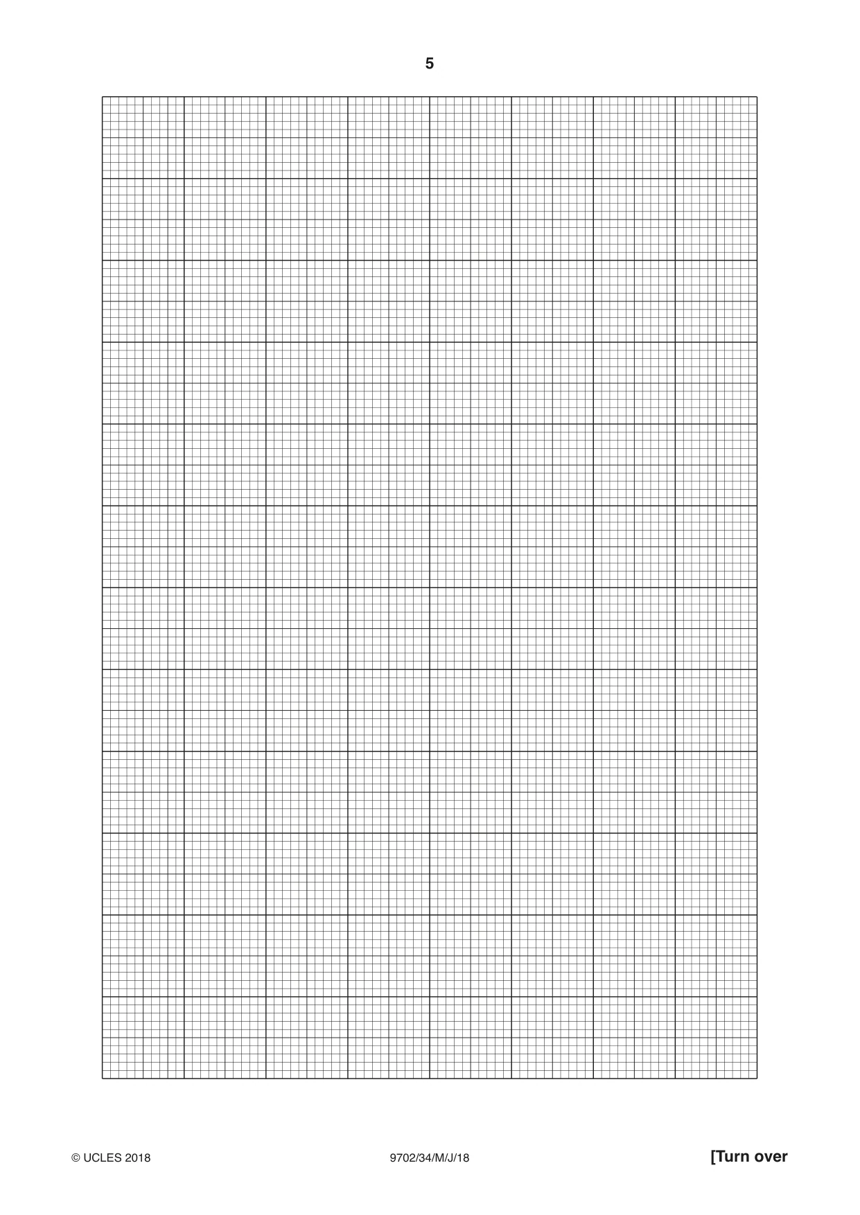 Cambridge A Level Physics 9702 2018 May/June Paper 3 · Variant 4 question paper, page 5 of 12