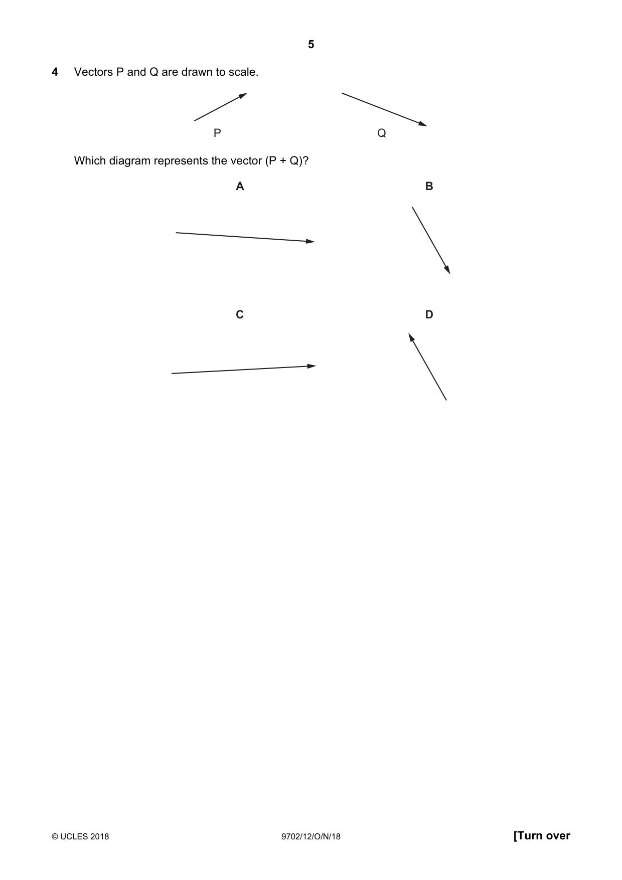 Cambridge A Level Physics 9702 2018 Oct/Nov Paper 1 · Variant 2 question paper, page 5 of 20