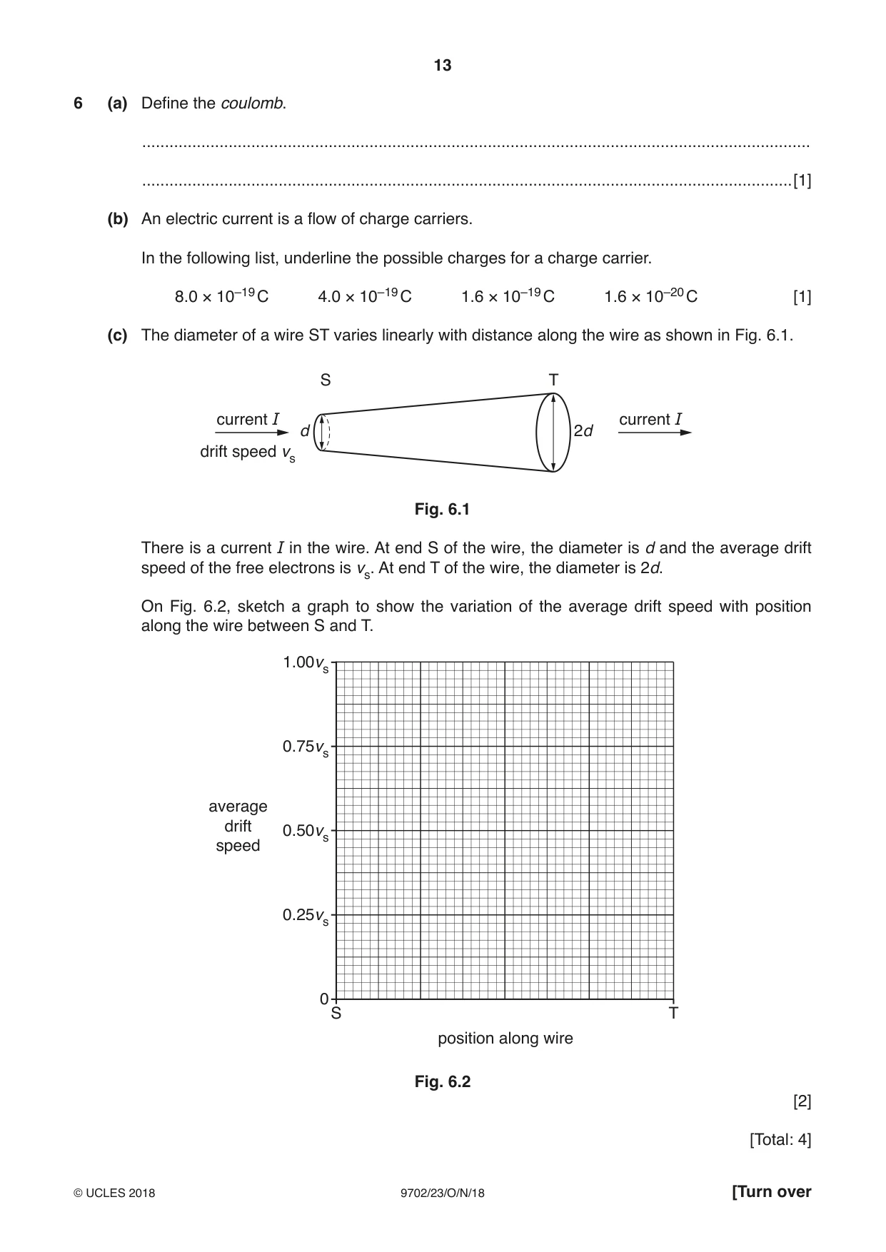 Cambridge A Level Physics 9702 2018 Oct/Nov Paper 2 · Variant 3 question paper, page 13 of 16