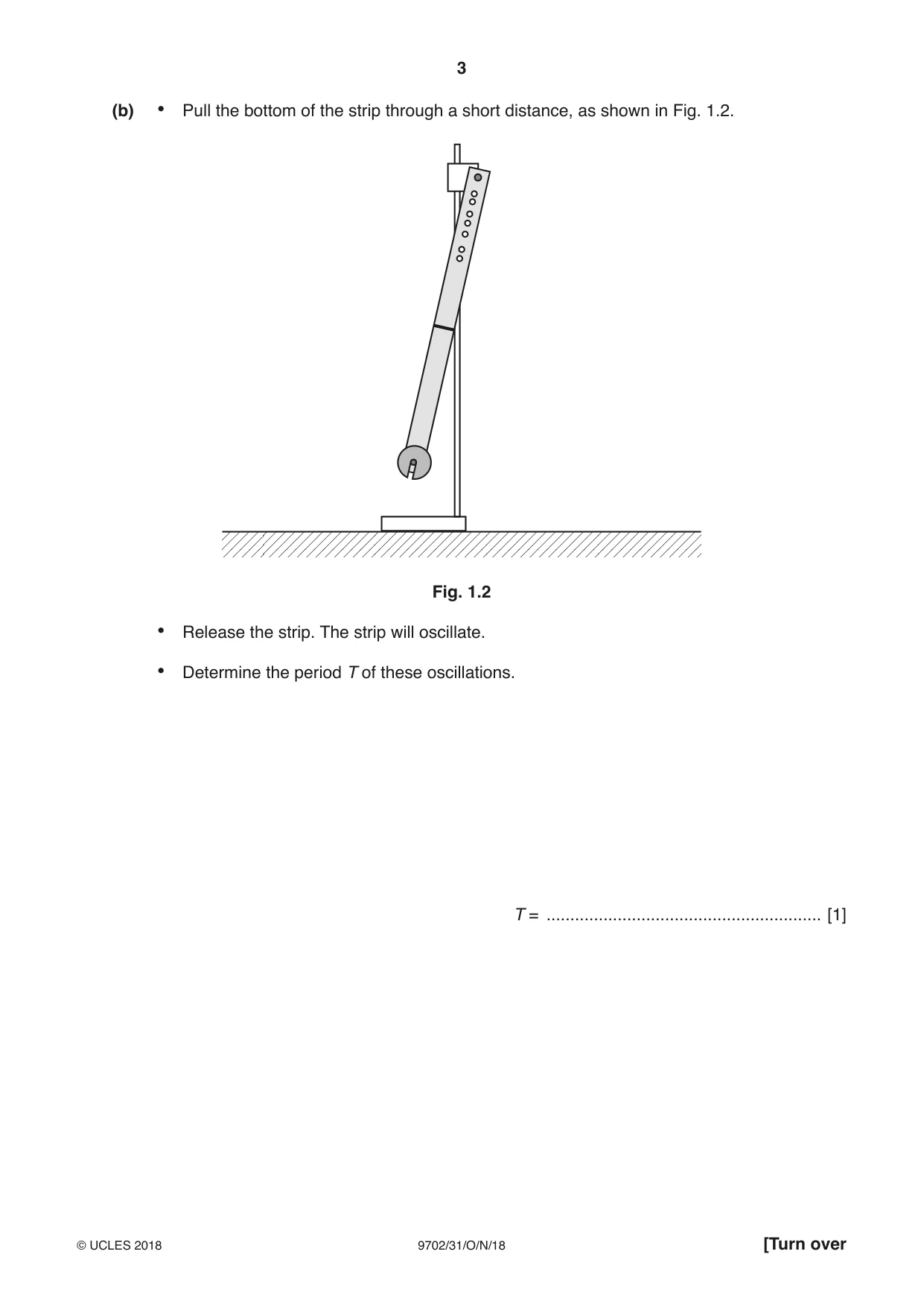 Cambridge A Level Physics 9702 2018 Oct/Nov Paper 3 · Variant 1 question paper, page 3 of 12