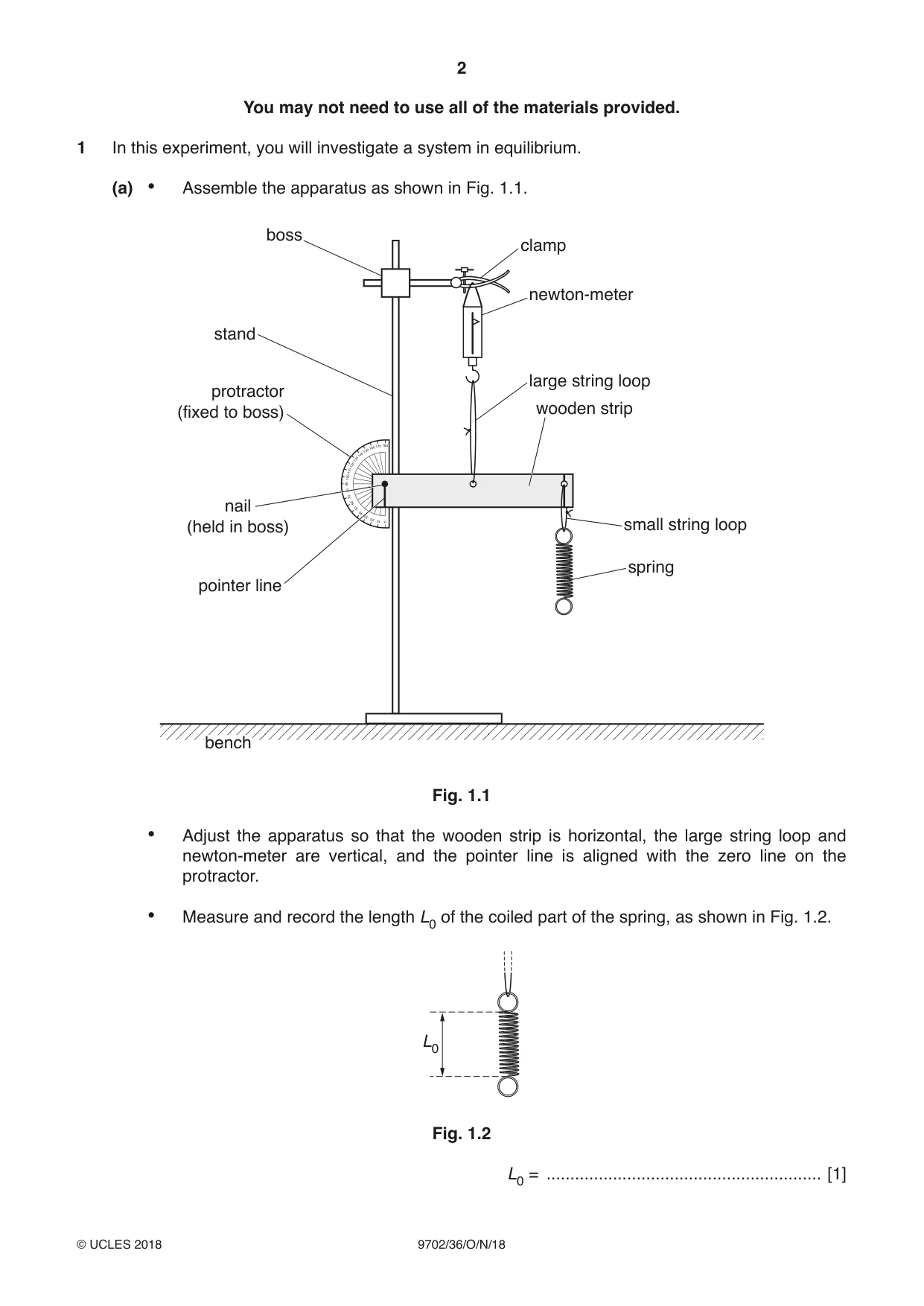Cambridge A Level Physics 9702 2018 Oct/Nov Paper 3 · Variant 6 question paper, page 2 of 12