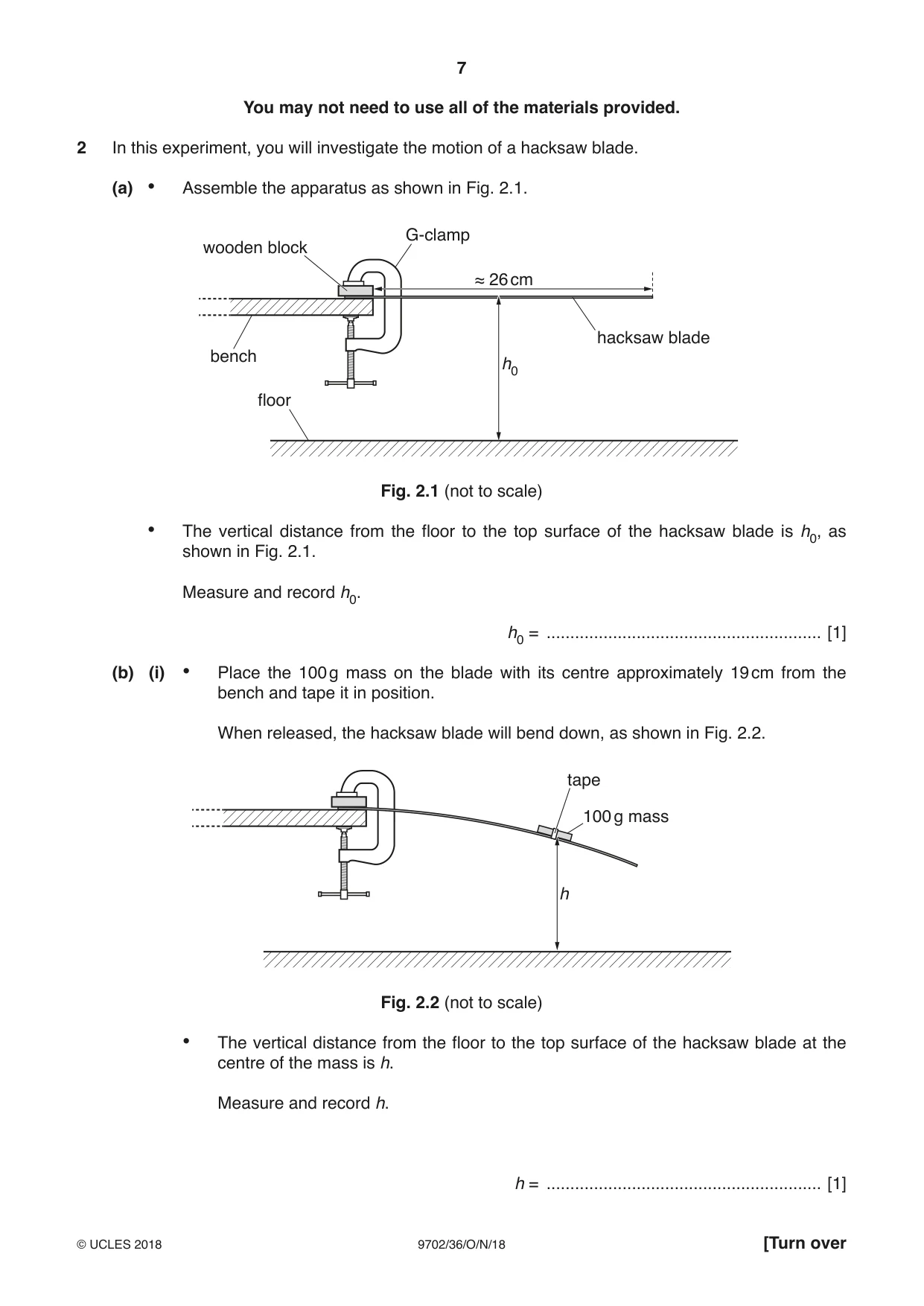 Cambridge A Level Physics 9702 2018 Oct/Nov Paper 3 · Variant 6 question paper, page 7 of 12
