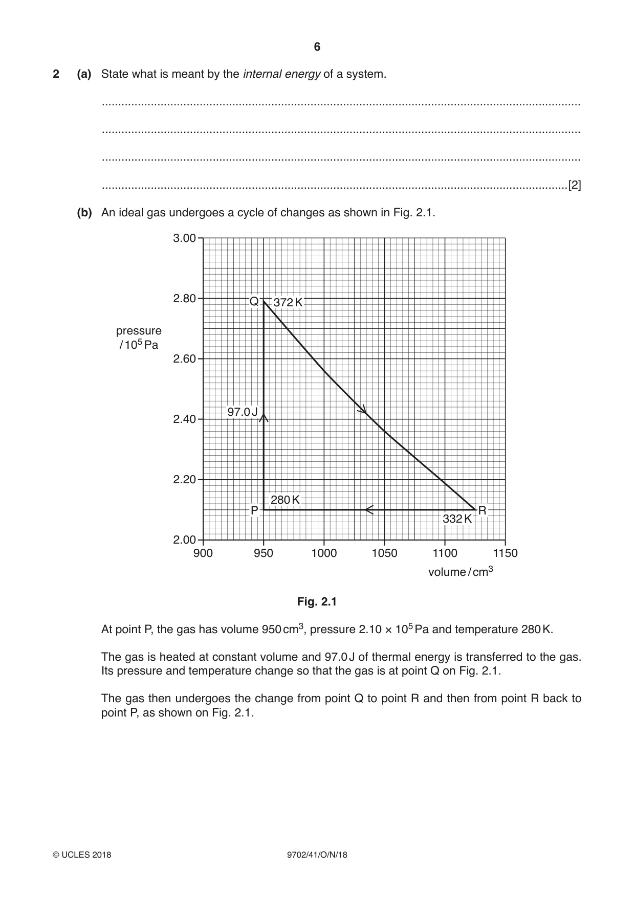 Cambridge A Level Physics 9702 2018 Oct/Nov Paper 4 · Variant 1 question paper, page 6 of 28
