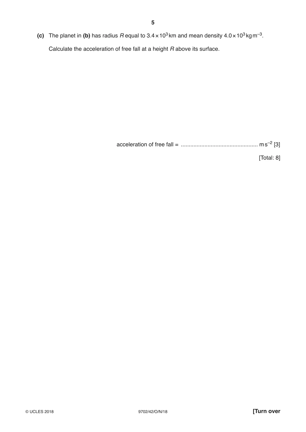 Cambridge A Level Physics 9702 2018 Oct/Nov Paper 4 · Variant 2 question paper, page 5 of 28