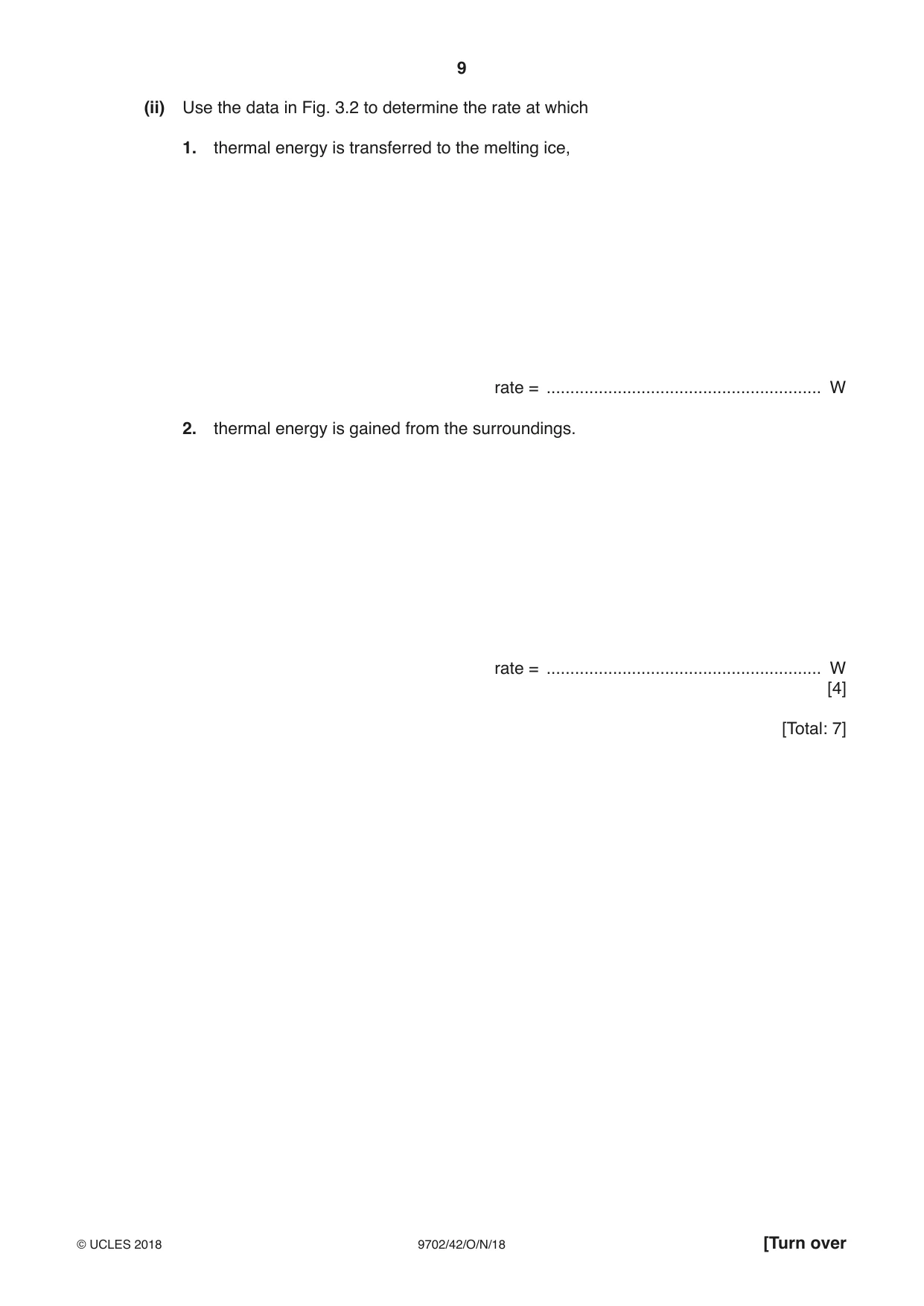Cambridge A Level Physics 9702 2018 Oct/Nov Paper 4 · Variant 2 question paper, page 9 of 28