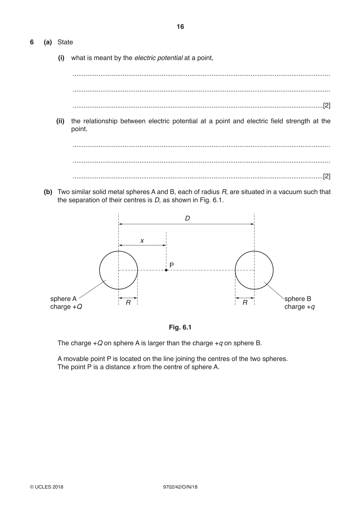 Cambridge A Level Physics 9702 2018 Oct/Nov Paper 4 · Variant 2 question paper, page 16 of 28