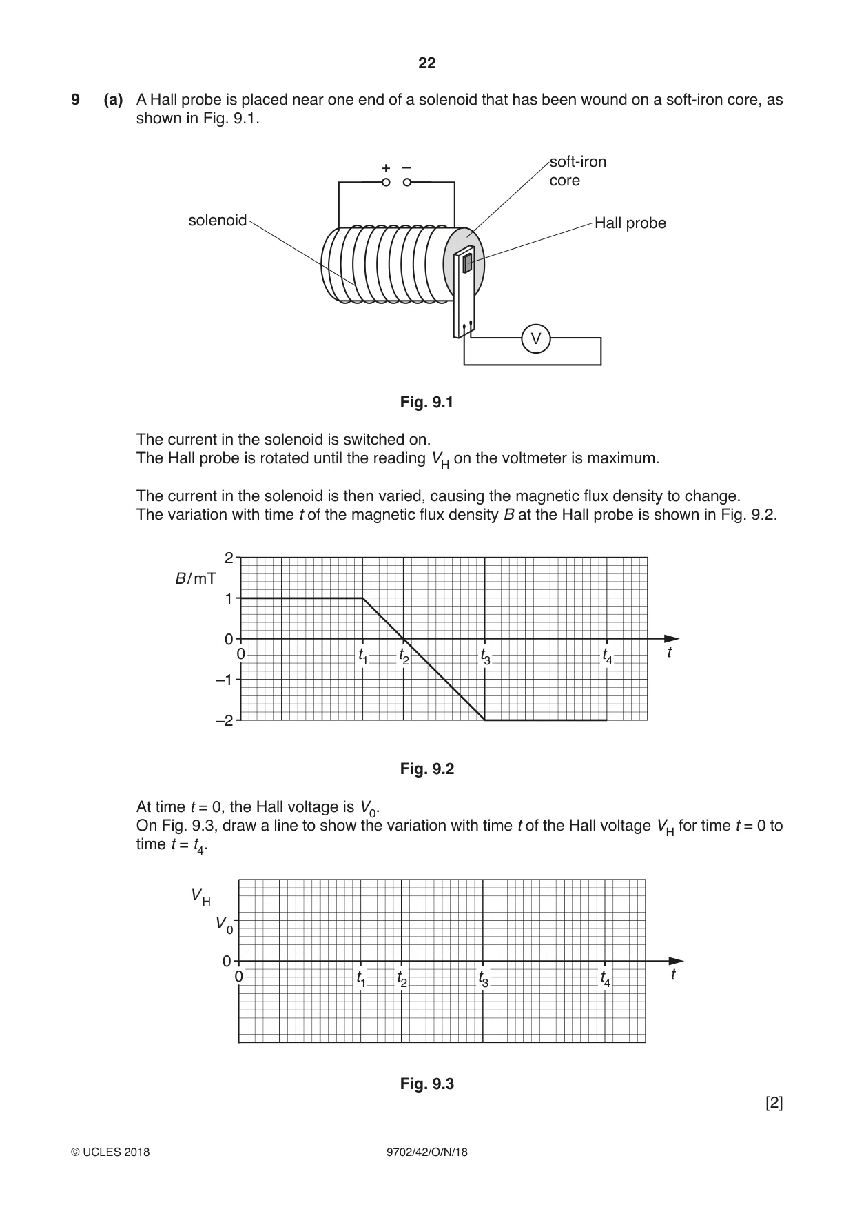 Cambridge A Level Physics 9702 2018 Oct/Nov Paper 4 · Variant 2 question paper, page 22 of 28