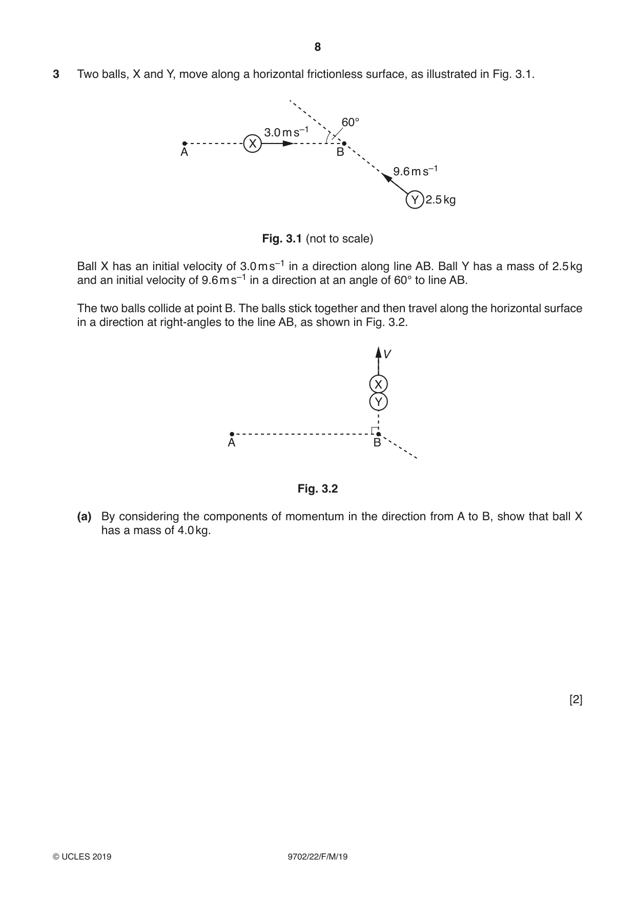 Cambridge A Level Physics 9702 2019 Feb/March Paper 2 · Variant 2 question paper, page 8 of 16