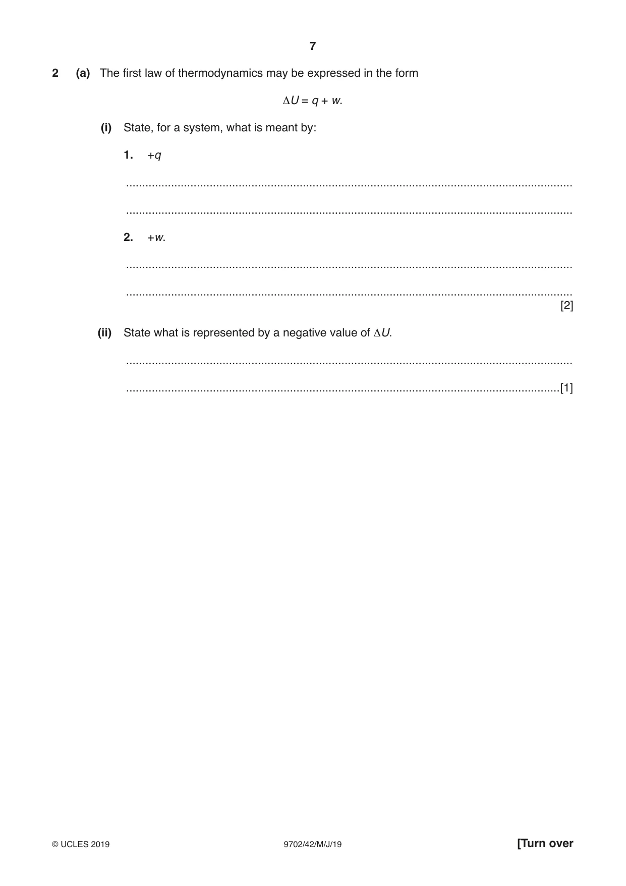 Cambridge A Level Physics 9702 2019 May/June Paper 4 · Variant 2 question paper, page 7 of 28