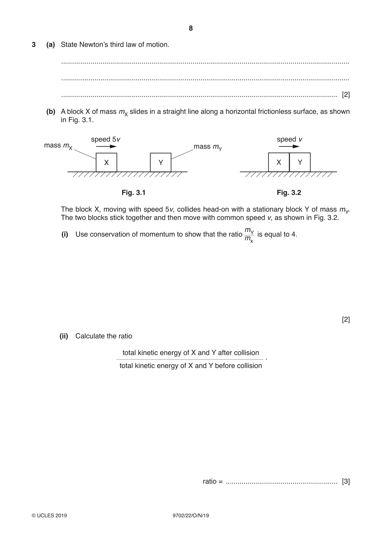 Cambridge A Level Physics 9702 2019 Oct/Nov Paper 2 · Variant 2 question paper, page 8 of 16