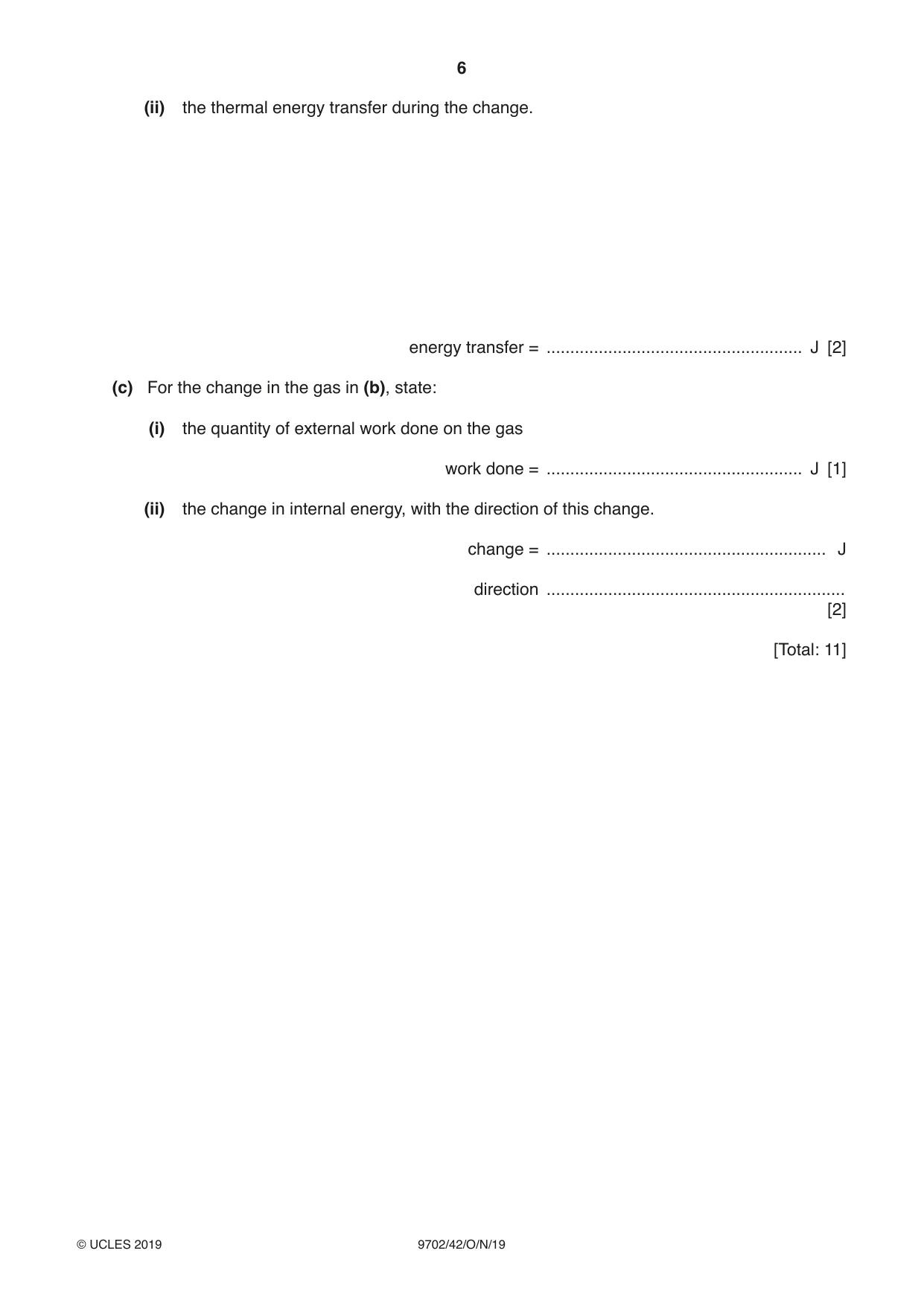 Cambridge A Level Physics 9702 2019 Oct/Nov Paper 4 · Variant 2 question paper, page 6 of 28