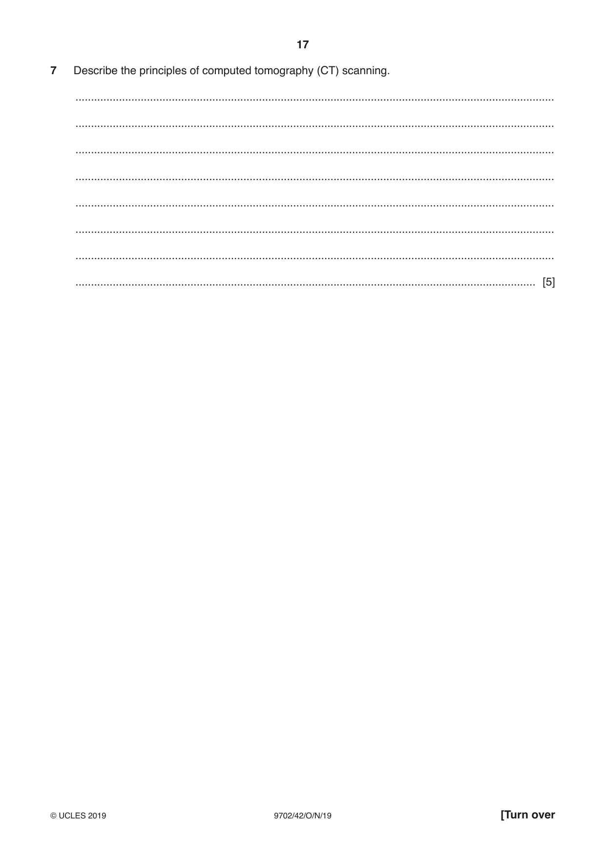 Cambridge A Level Physics 9702 2019 Oct/Nov Paper 4 · Variant 2 question paper, page 17 of 28