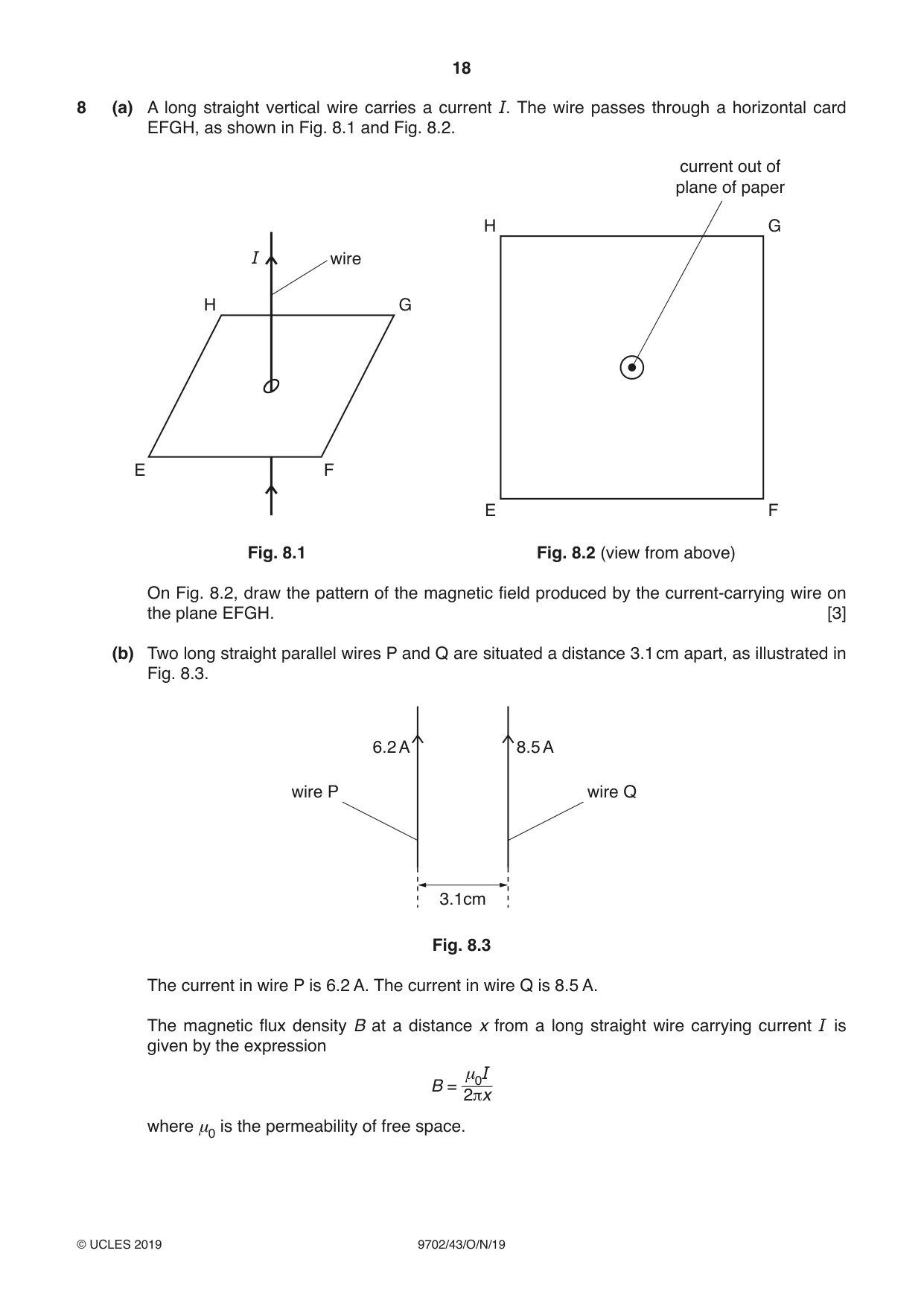 Cambridge A Level Physics 9702 2019 Oct/Nov Paper 4 · Variant 3 question paper, page 18 of 28