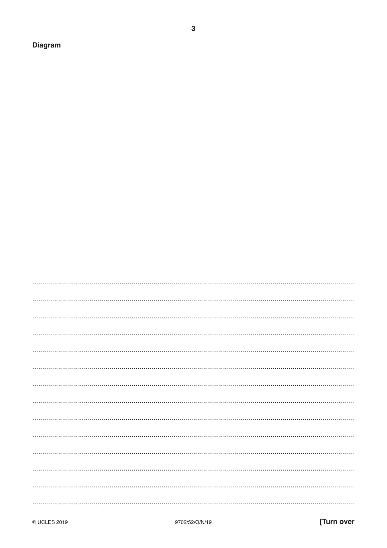 Cambridge A Level Physics 9702 2019 Oct/Nov Paper 5 · Variant 2 question paper, page 3 of 8