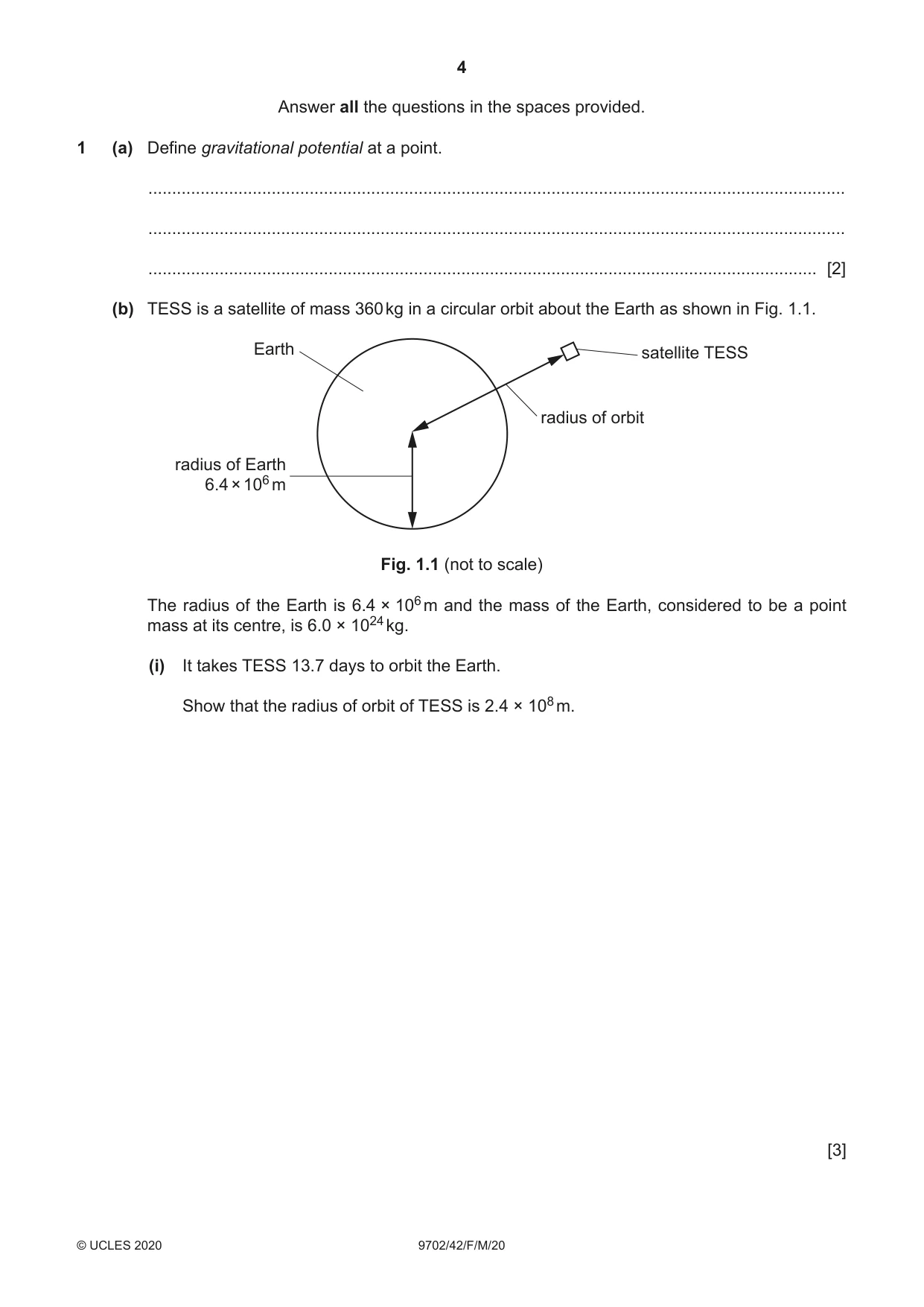 Cambridge A Level Physics 9702 2020 Feb/March Paper 4 · Variant 2 question paper, page 4 of 28