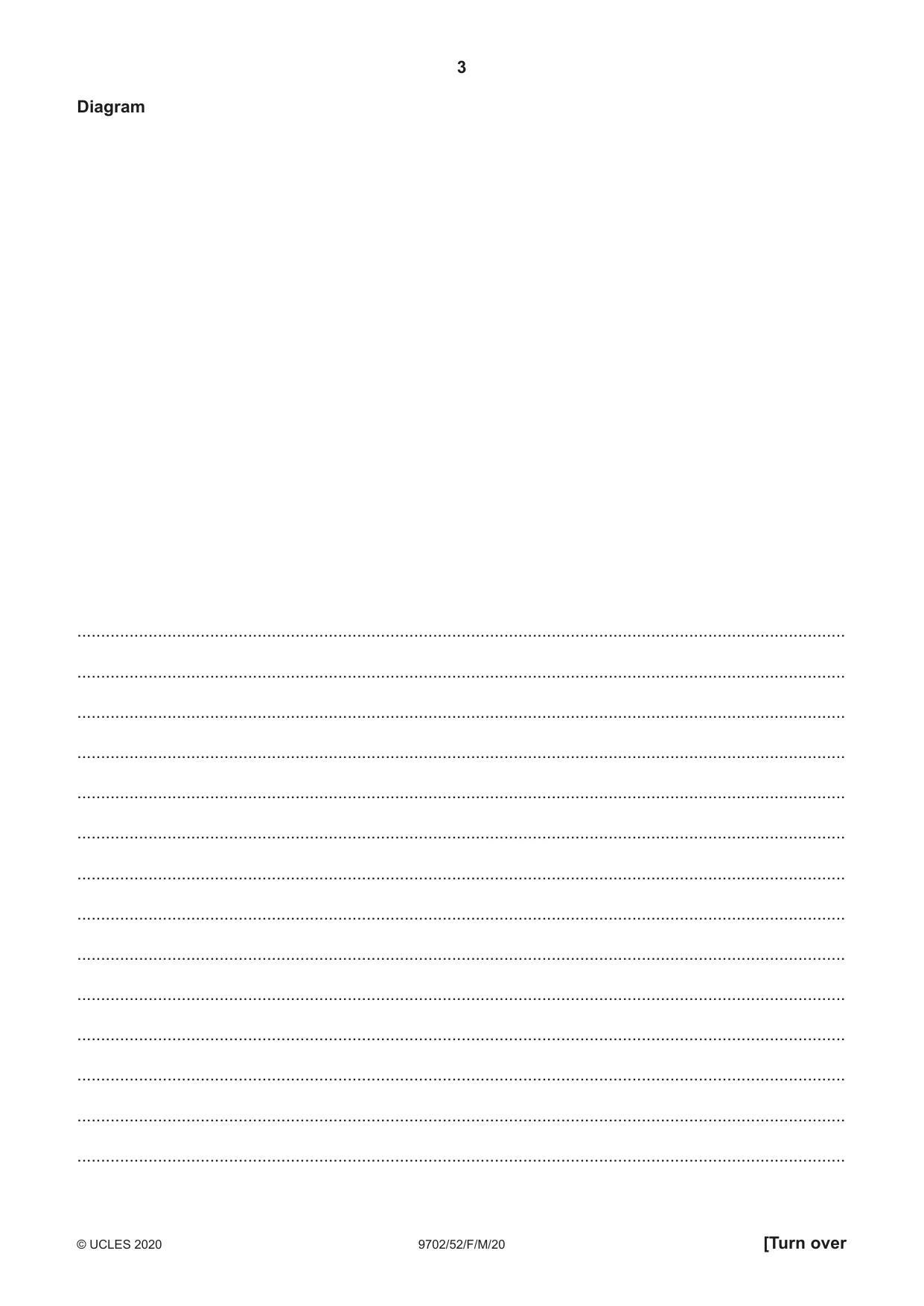 Cambridge A Level Physics 9702 2020 Feb/March Paper 5 · Variant 2 question paper, page 3 of 8