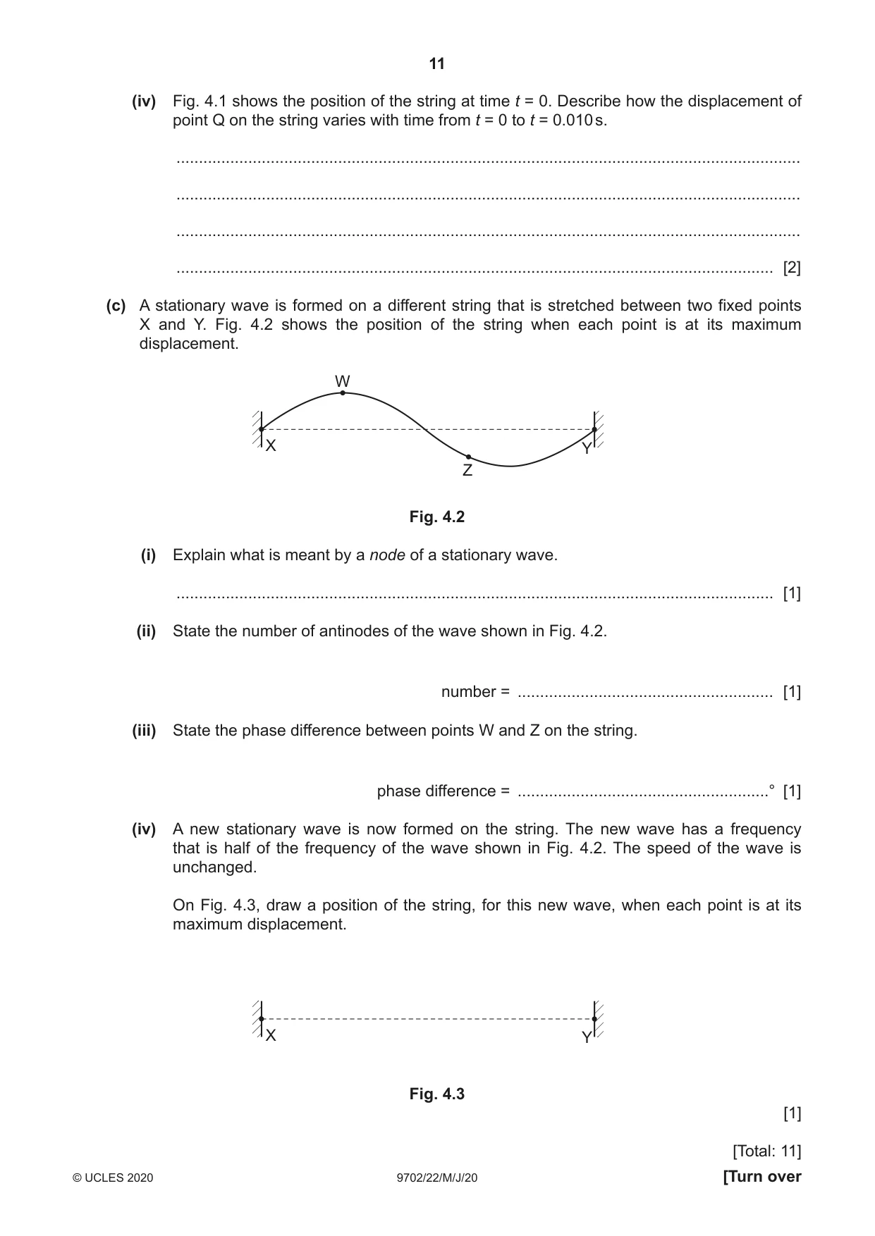 Cambridge A Level Physics 9702 2020 May/June Paper 2 · Variant 2 question paper, page 11 of 16