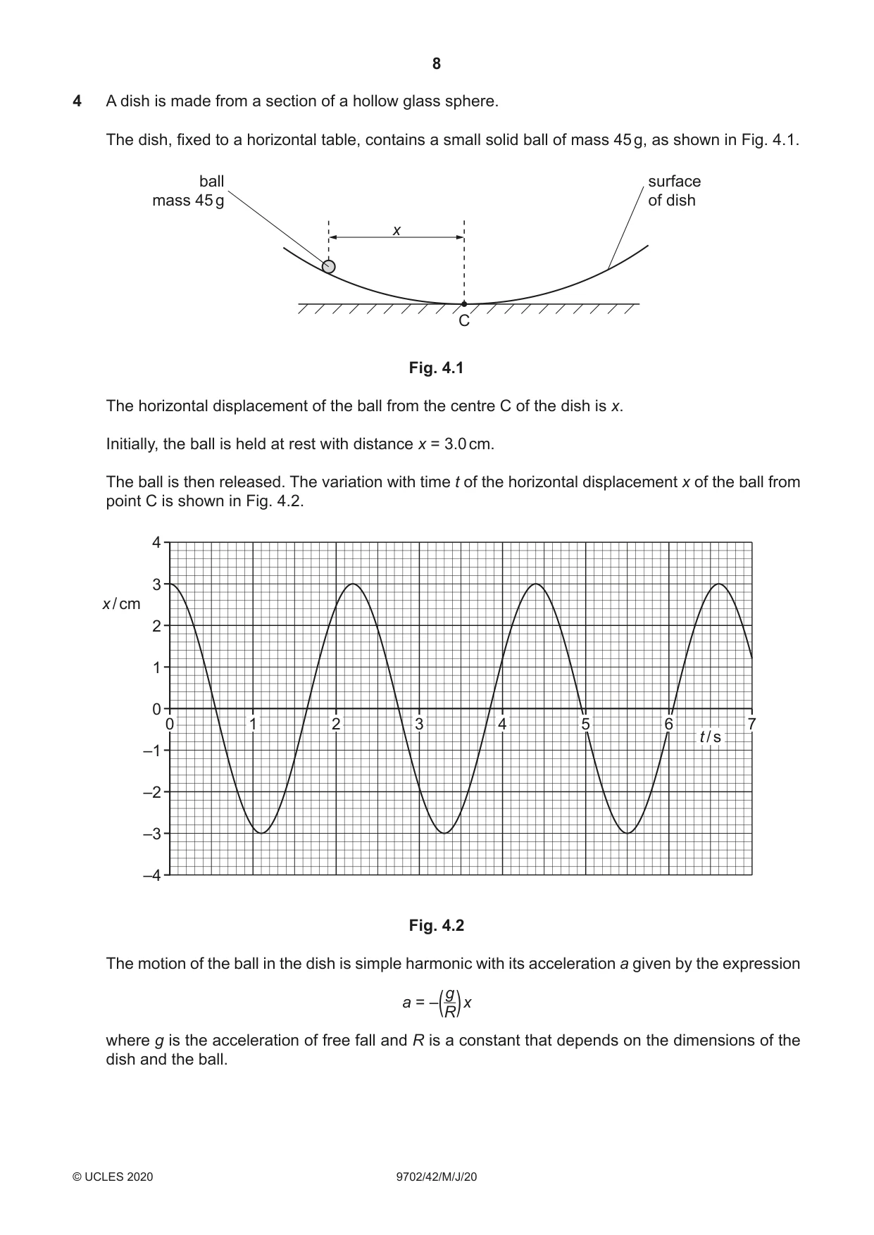 Cambridge A Level Physics 9702 2020 May/June Paper 4 · Variant 2 question paper, page 8 of 20