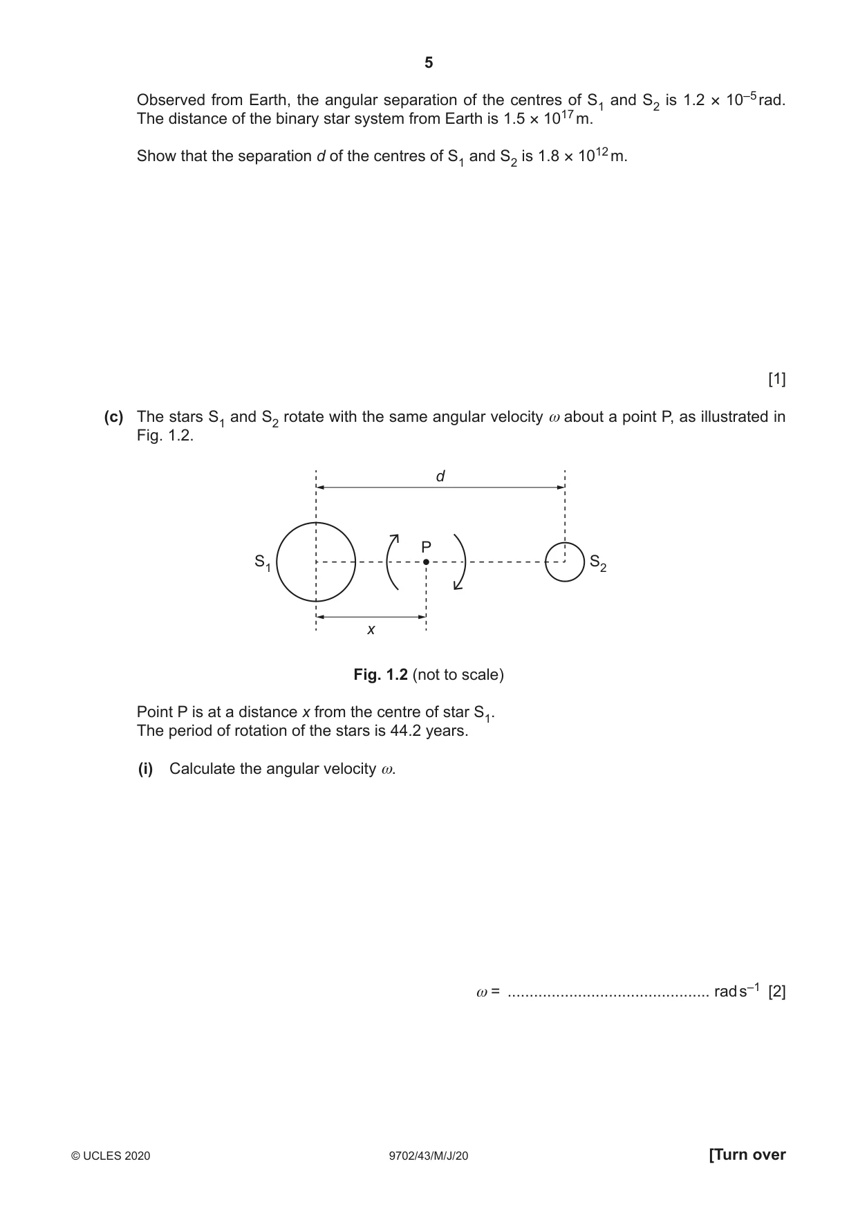 Cambridge A Level Physics 9702 2020 May/June Paper 4 · Variant 3 question paper, page 5 of 28