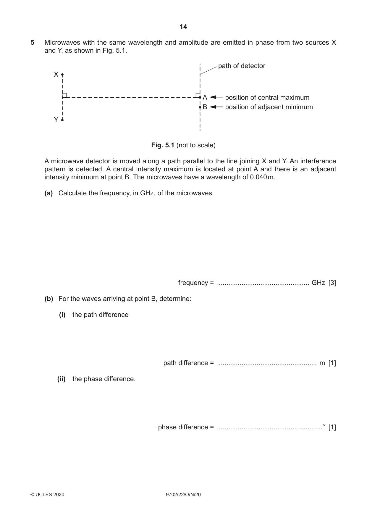 Cambridge A Level Physics 9702 2020 Oct/Nov Paper 2 · Variant 2 question paper, page 14 of 20