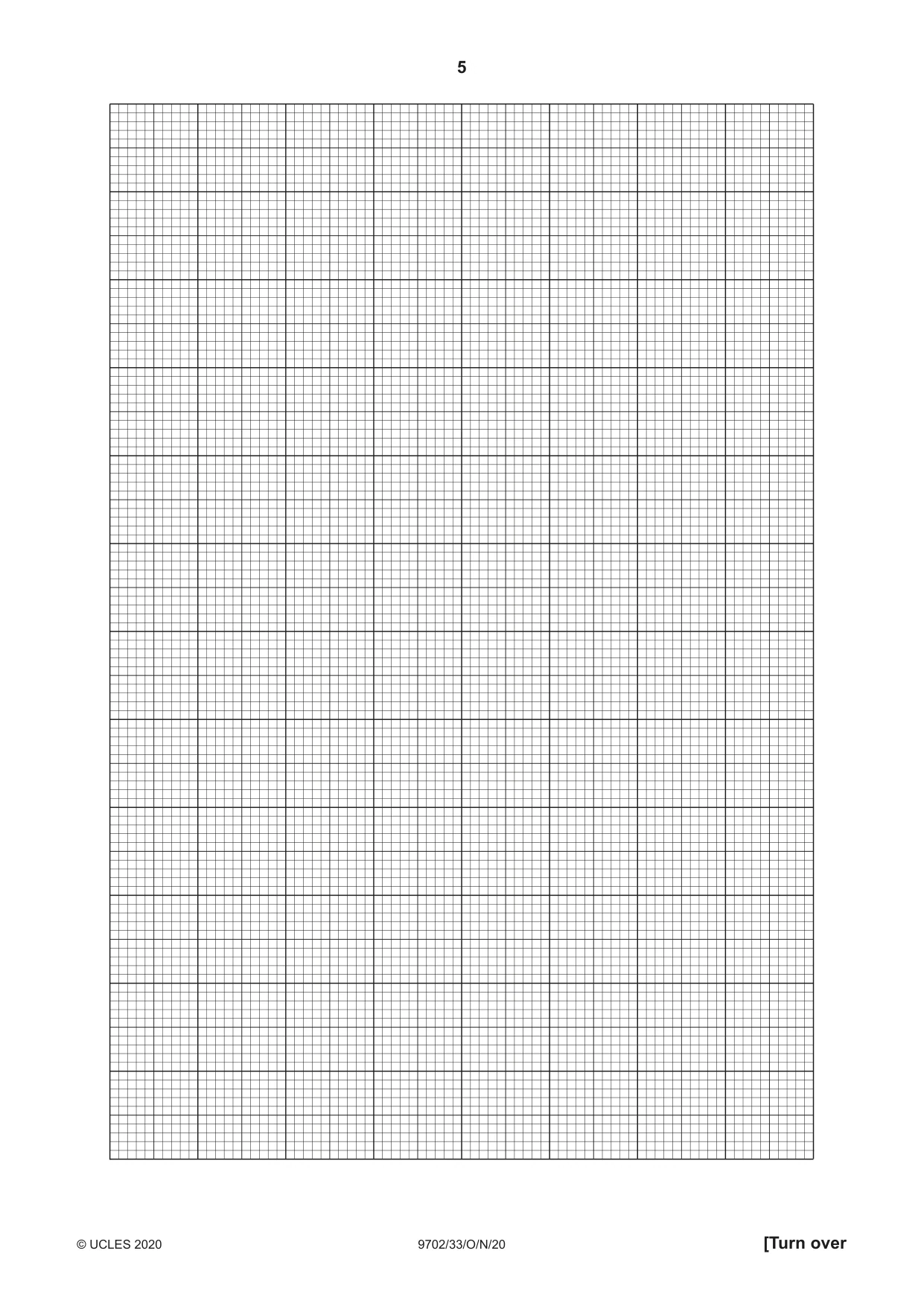 Cambridge A Level Physics 9702 2020 Oct/Nov Paper 3 · Variant 3 question paper, page 5 of 12