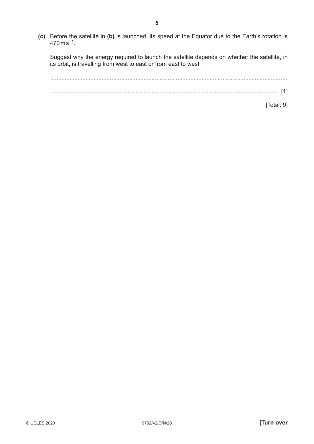 Cambridge A Level Physics 9702 2020 Oct/Nov Paper 4 · Variant 2 question paper, page 5 of 24