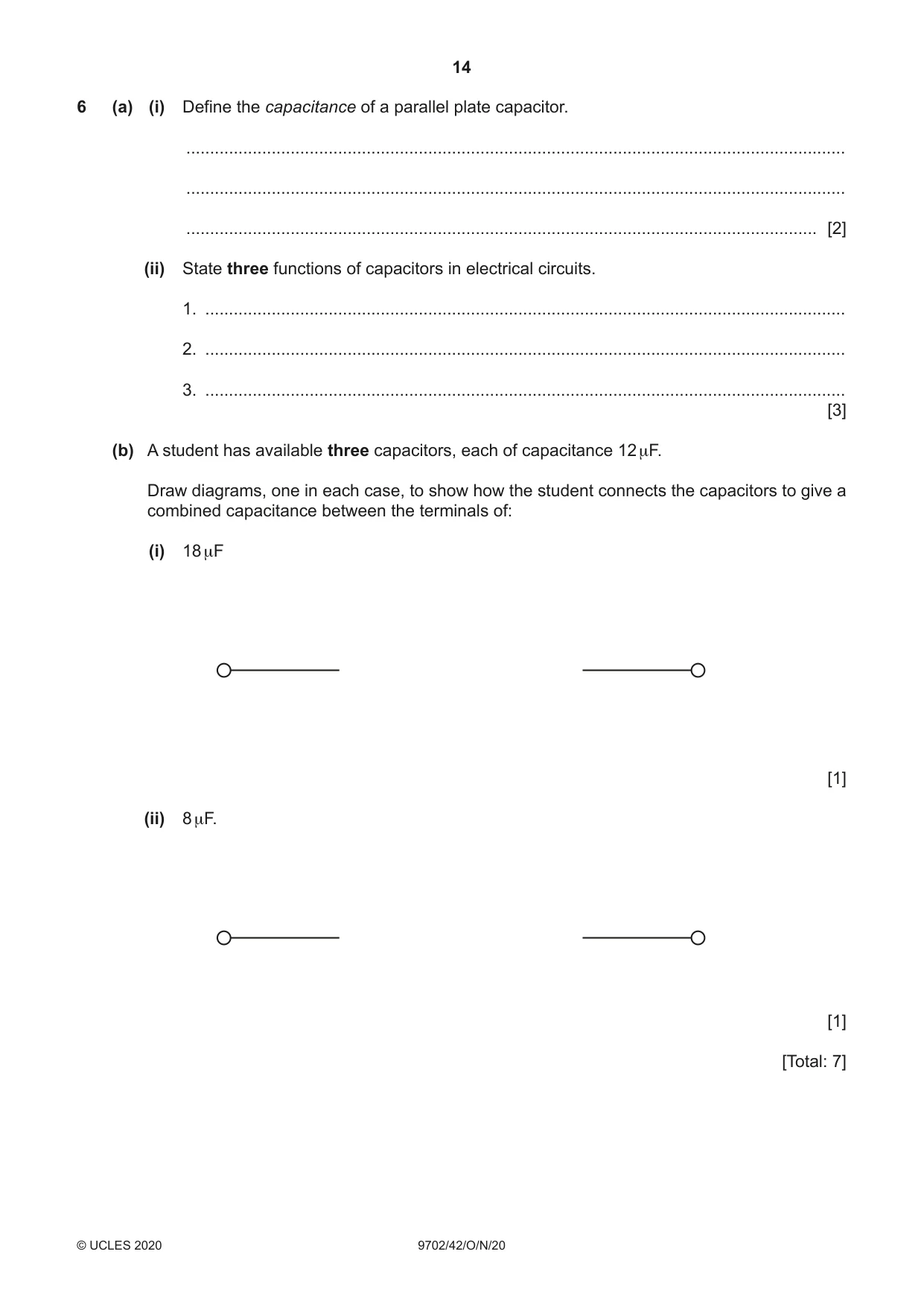 Cambridge A Level Physics 9702 2020 Oct/Nov Paper 4 · Variant 2 question paper, page 14 of 24