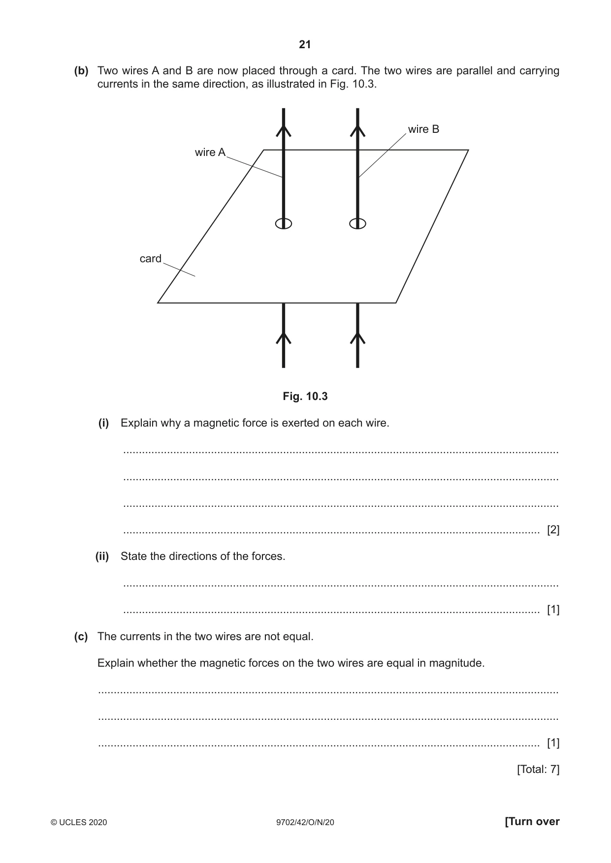 Cambridge A Level Physics 9702 2020 Oct/Nov Paper 4 · Variant 2 question paper, page 21 of 24