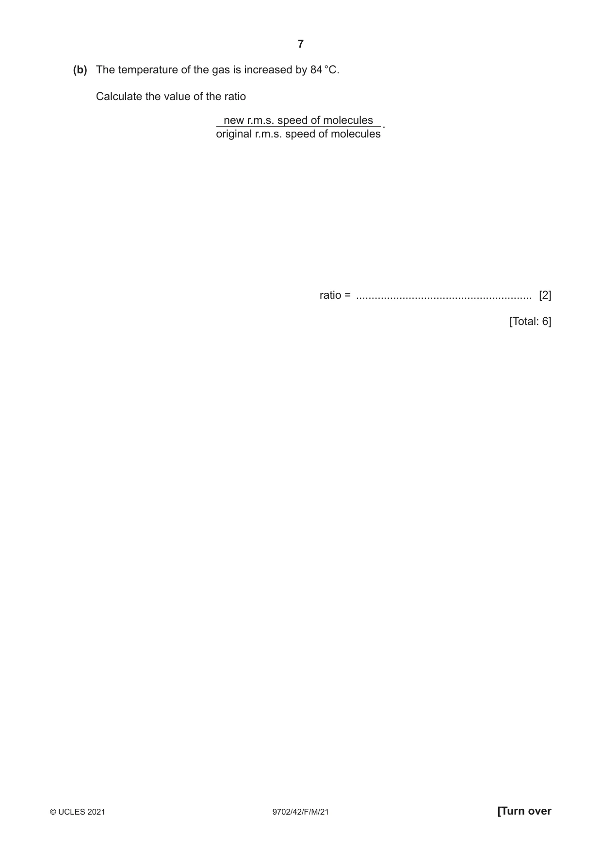 Cambridge A Level Physics 9702 2021 Feb/March Paper 4 · Variant 2 question paper, page 7 of 28