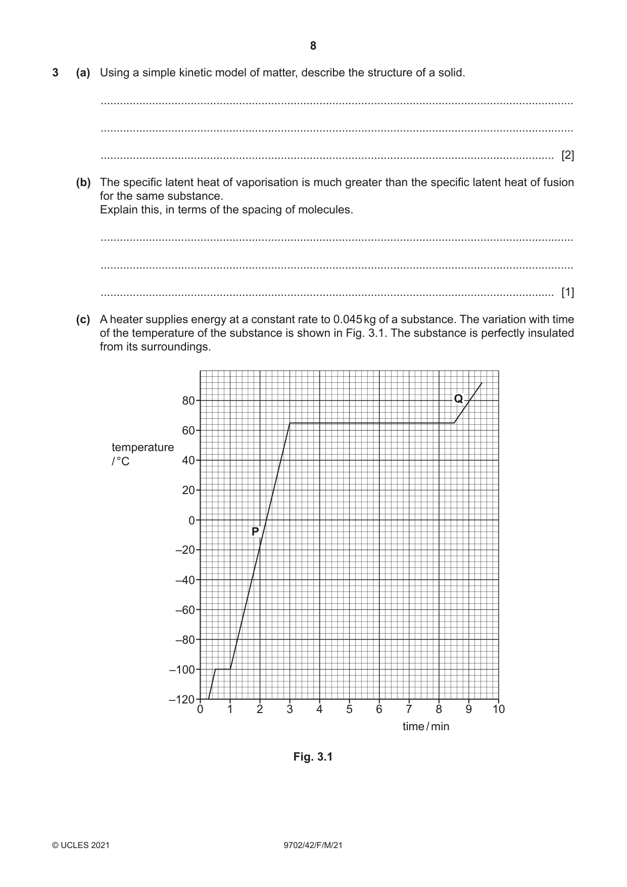 Cambridge A Level Physics 9702 2021 Feb/March Paper 4 · Variant 2 question paper, page 8 of 28