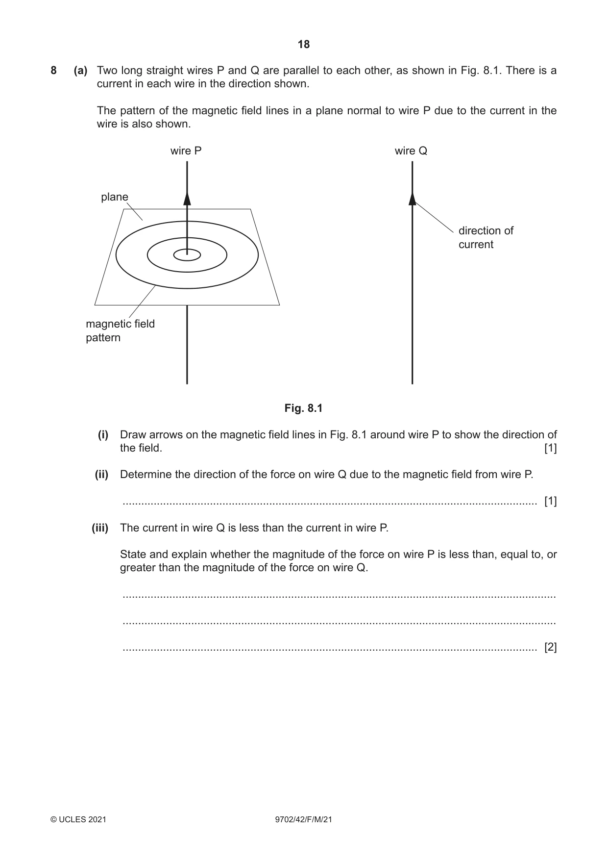 Cambridge A Level Physics 9702 2021 Feb/March Paper 4 · Variant 2 question paper, page 18 of 28